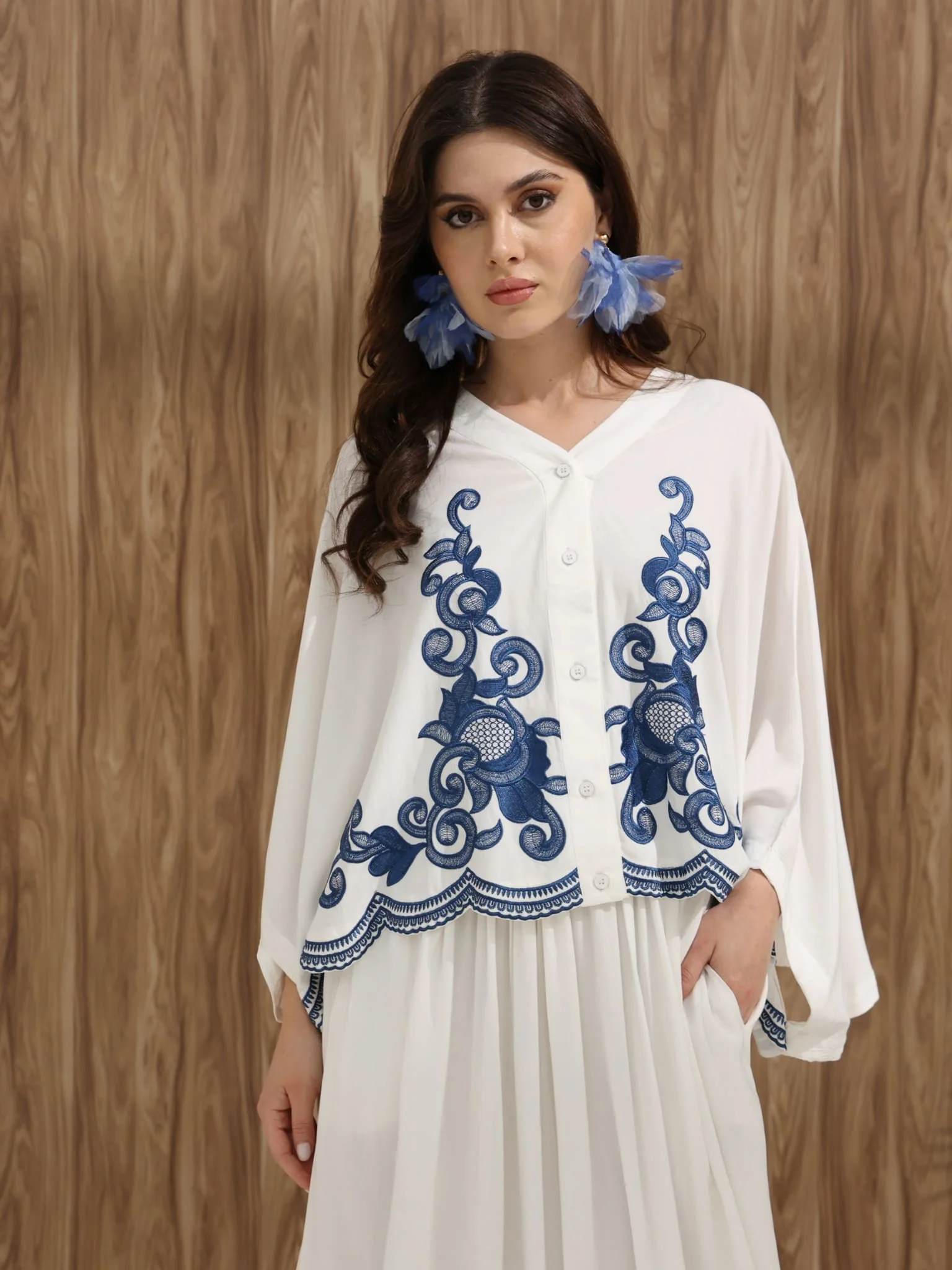 Rinza Embroidered Shirt - Image 9