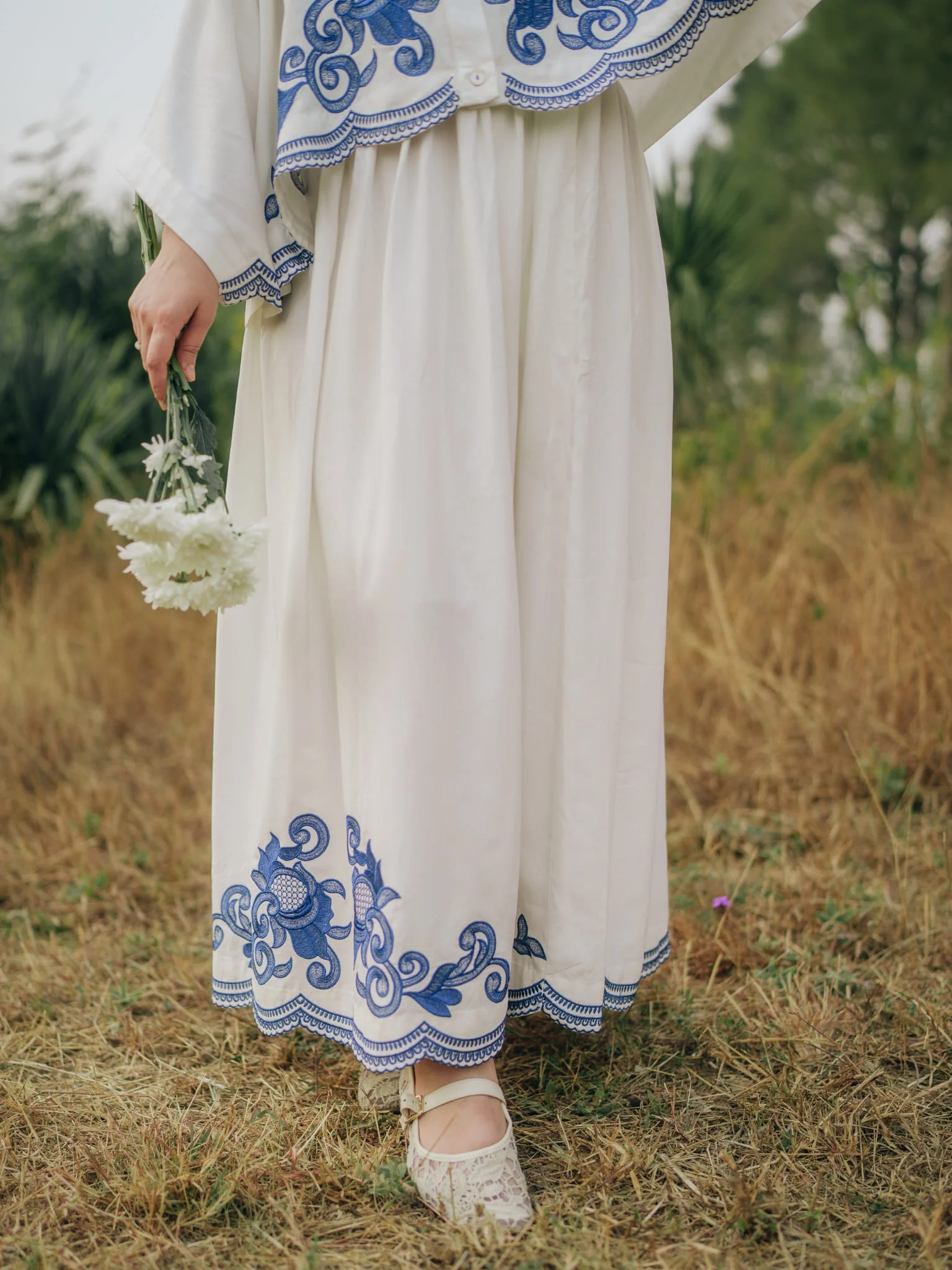 Rinza Embroidered Skirt - Image 3