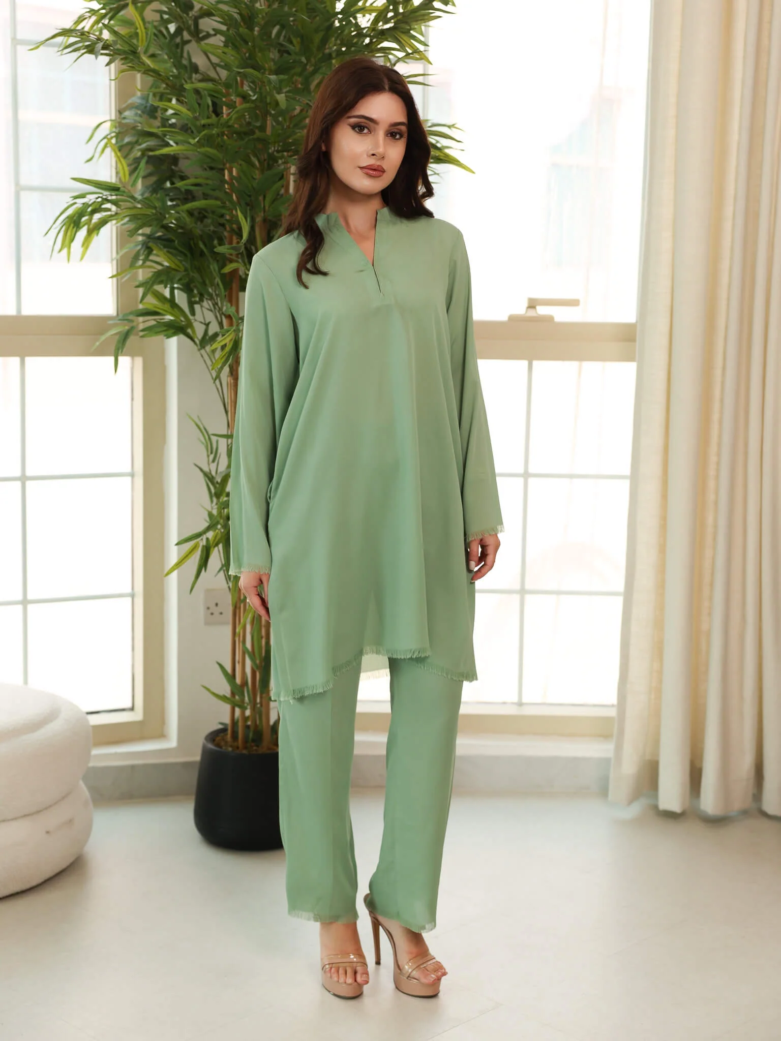 Rosal Green Co Ord Set - Image 5