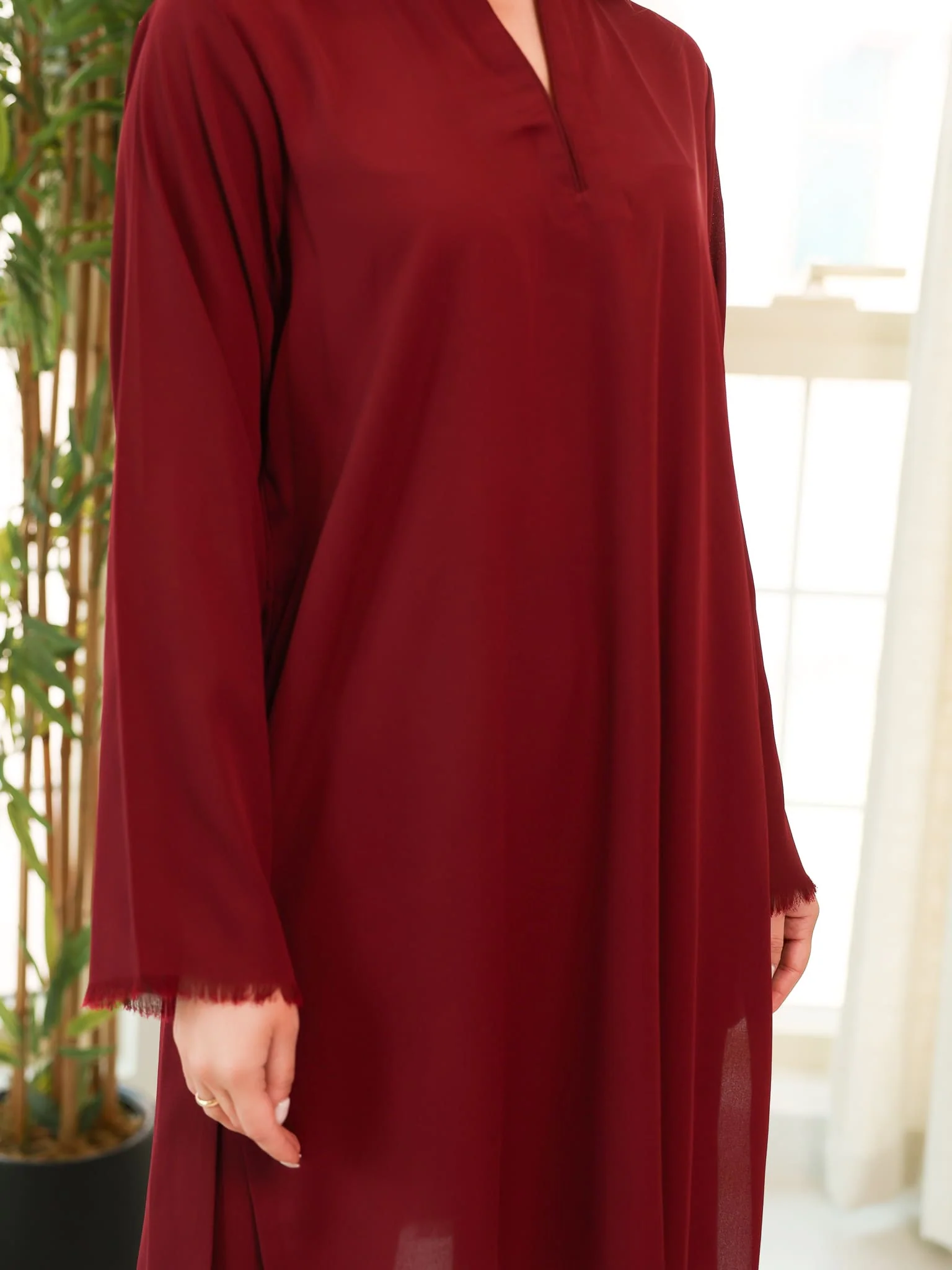 Rosal Maroon Co Ord Set - Image 2