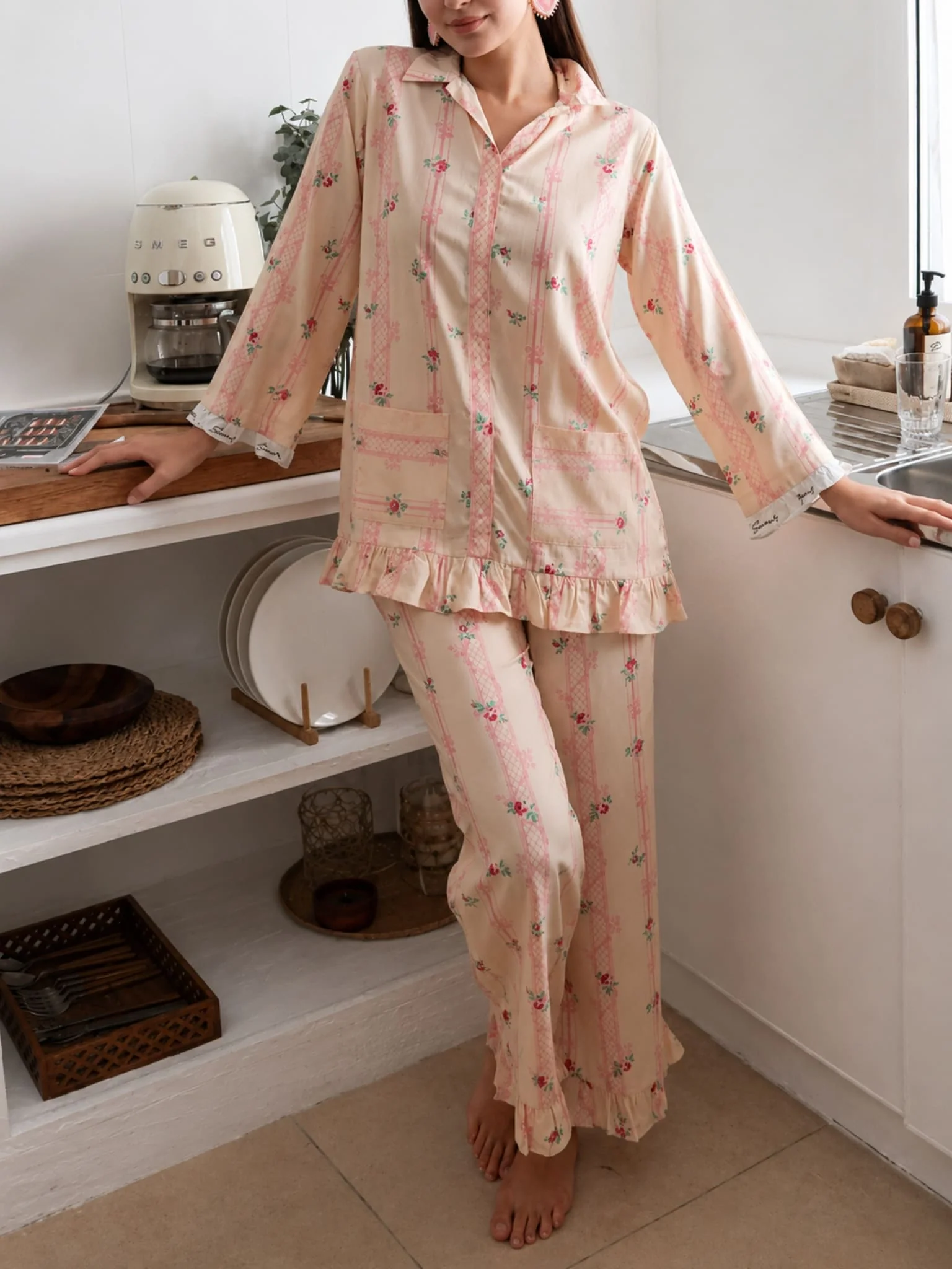 Rossbee Lounge Frill Trouser Pants - Image 3