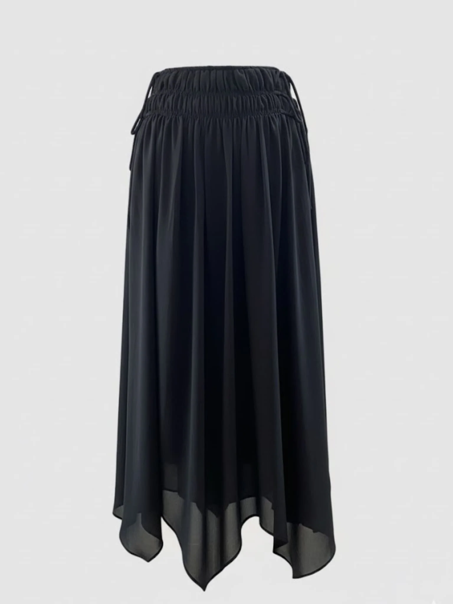 Rumi Ruching Black Skirt - Image 4