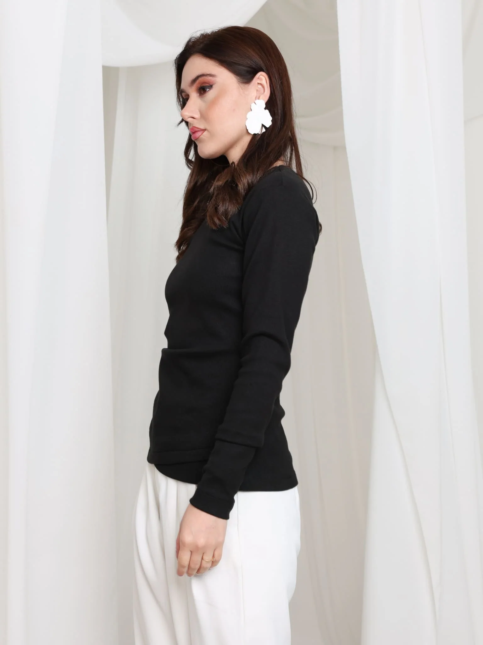 Saldare Black Knit Shirt - Image 4