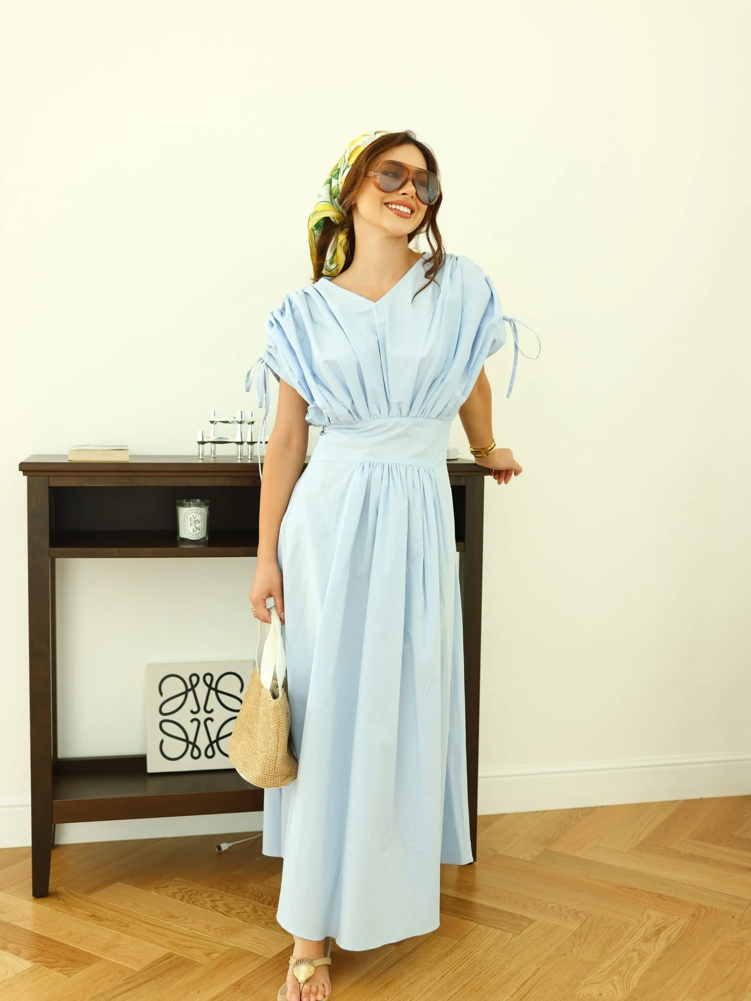 Saphira Blue Long Dress