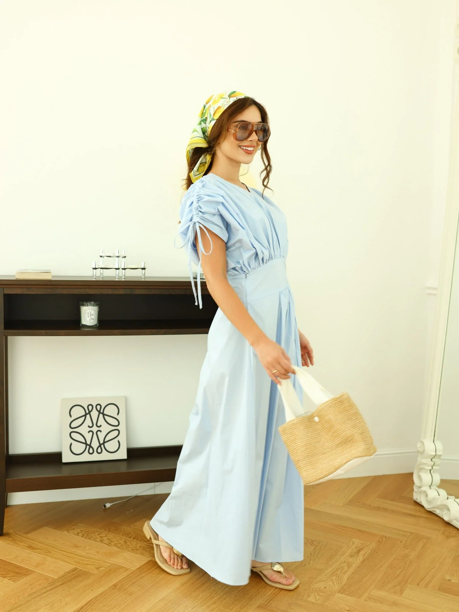 Saphira Blue Long Dress - Image 9
