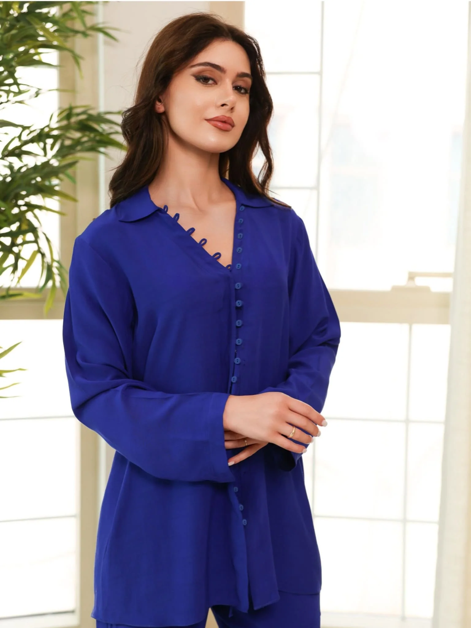 Sepia Royal Blue Co Ord Set - Image 2