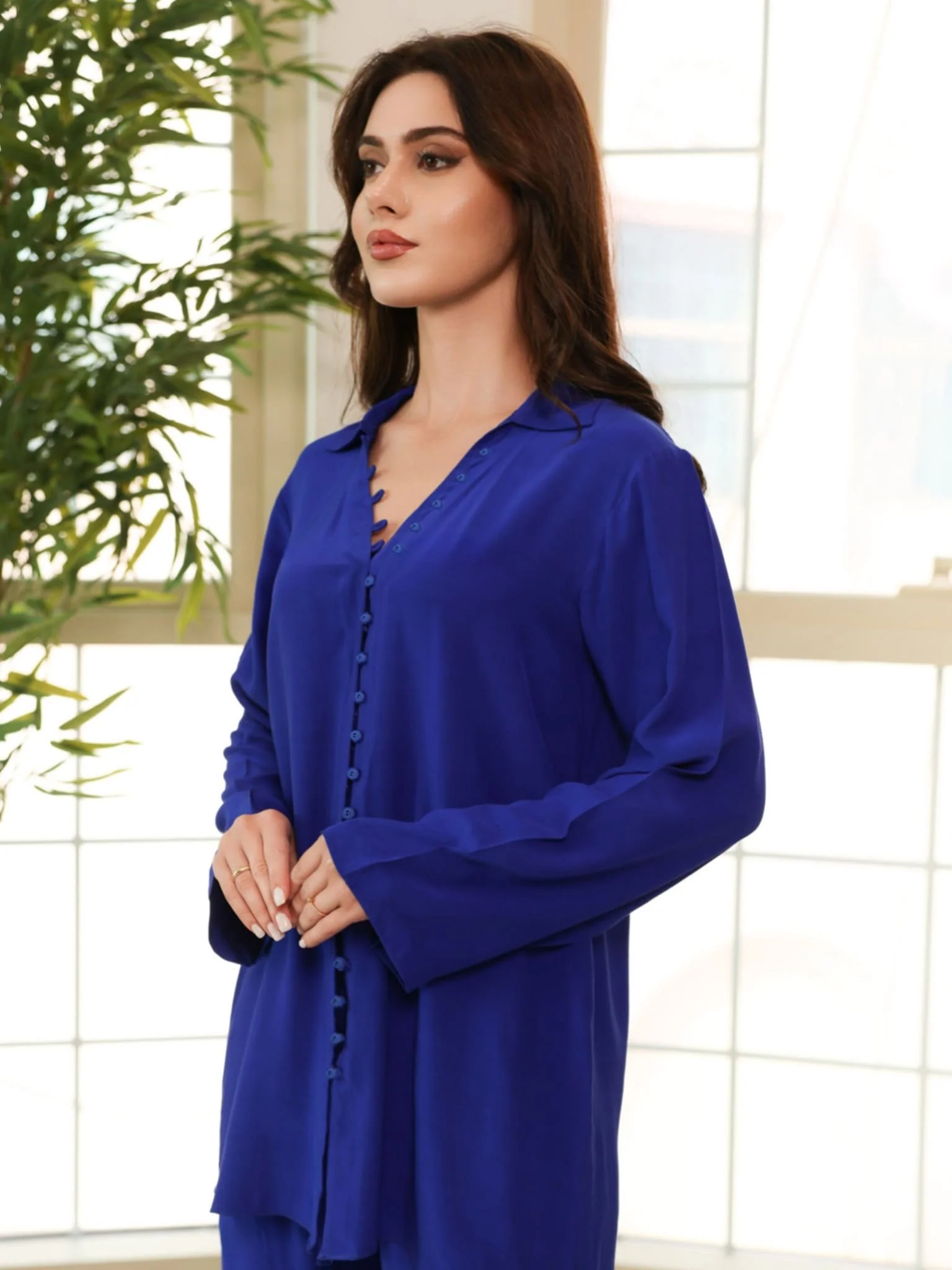 Sepia Royal Blue Co Ord Set - Image 3