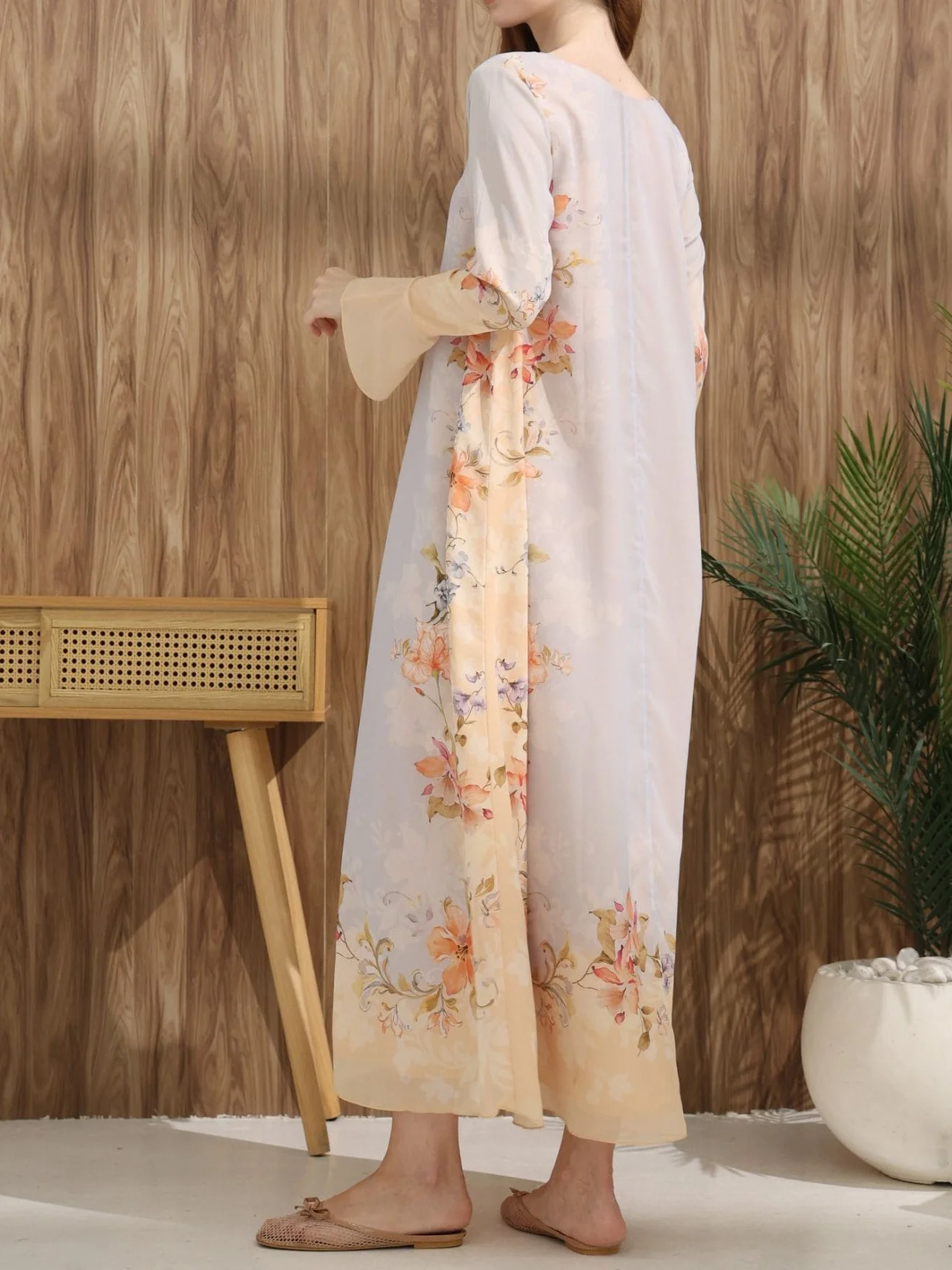 Serelle Floral Long Tunic Dress - Image 3