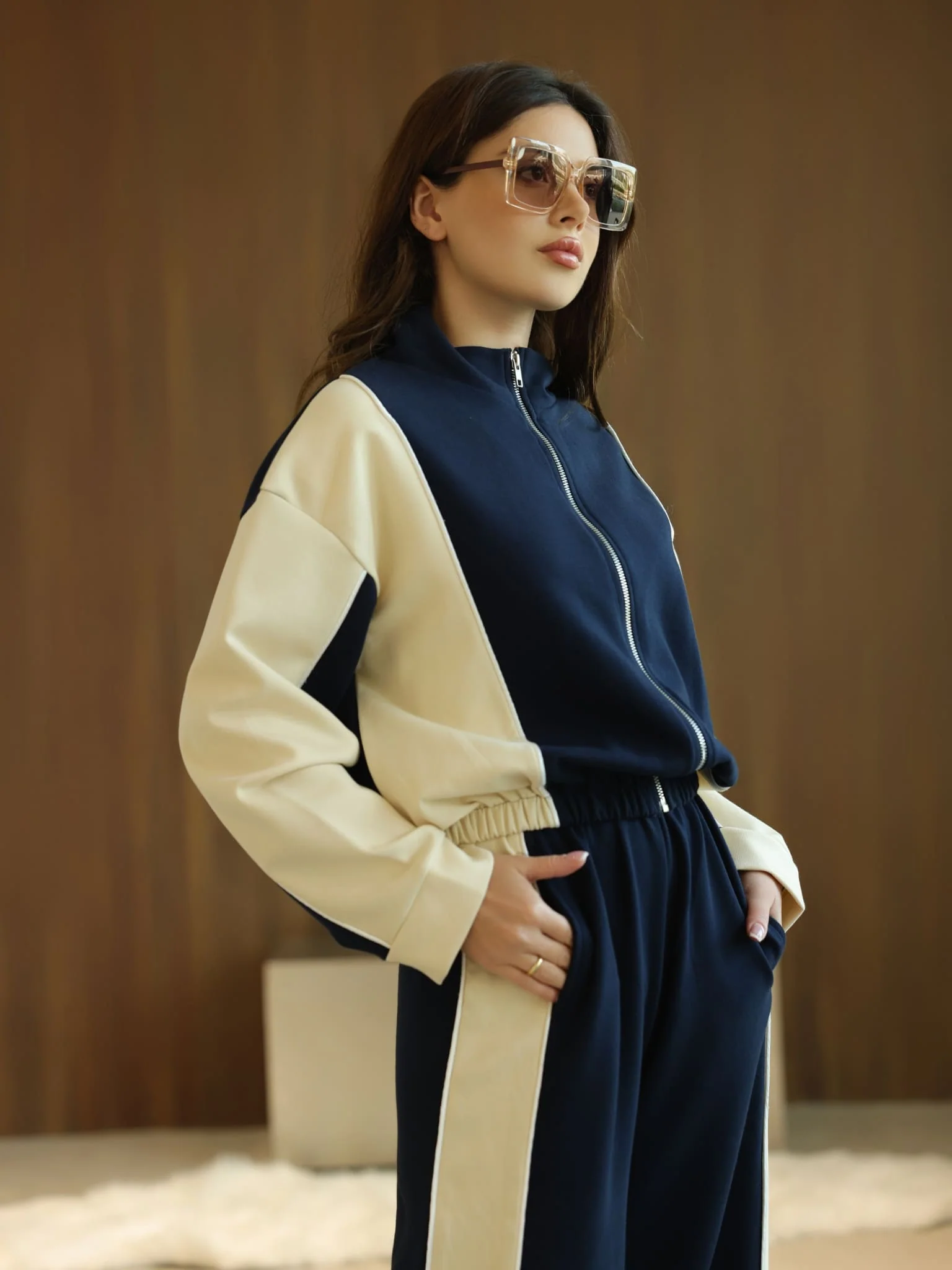 Signora Blue And Cream Softstreme Sweat Pants - Image 4