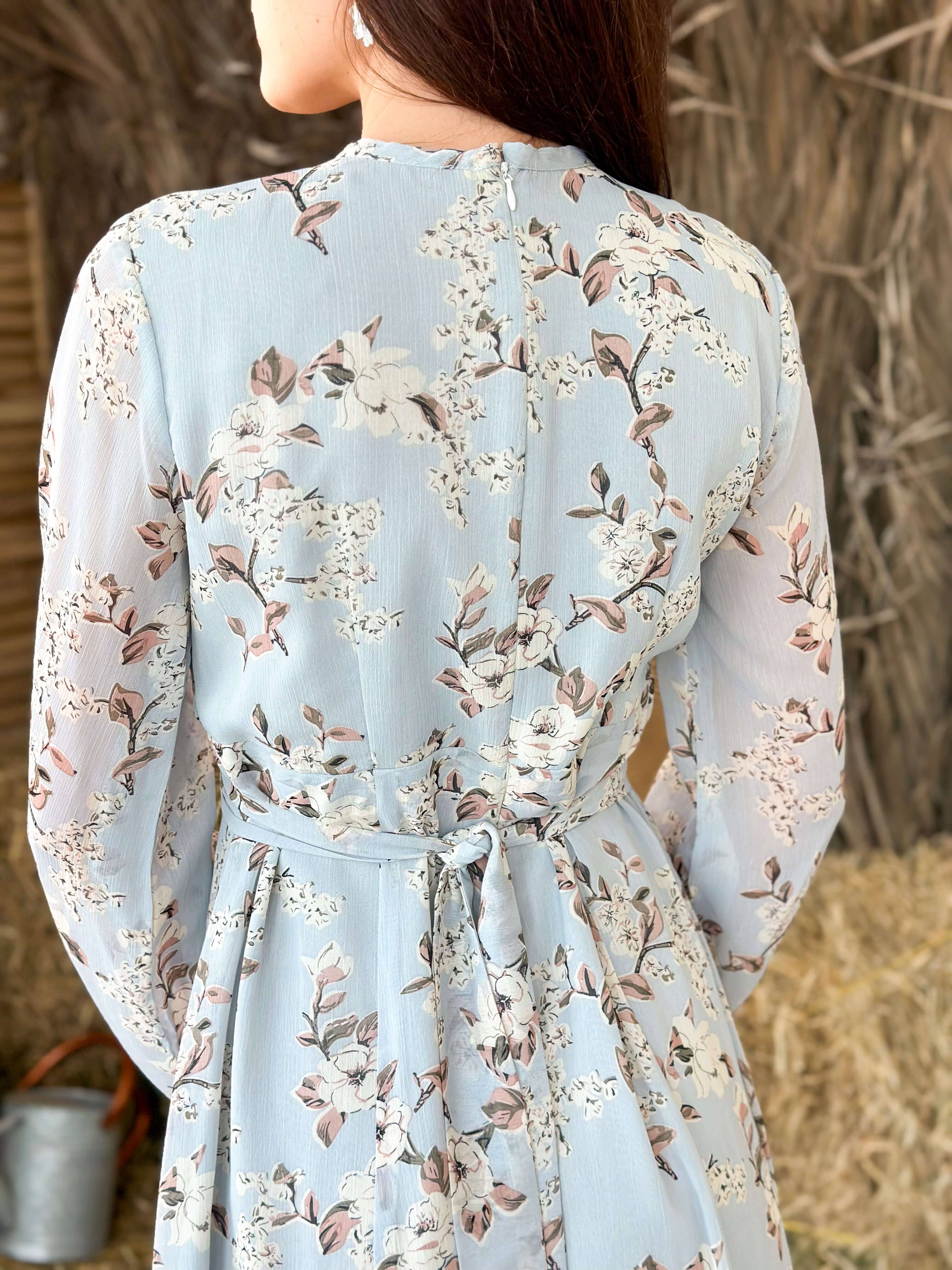 Silver Rose Long Dress - Image 6