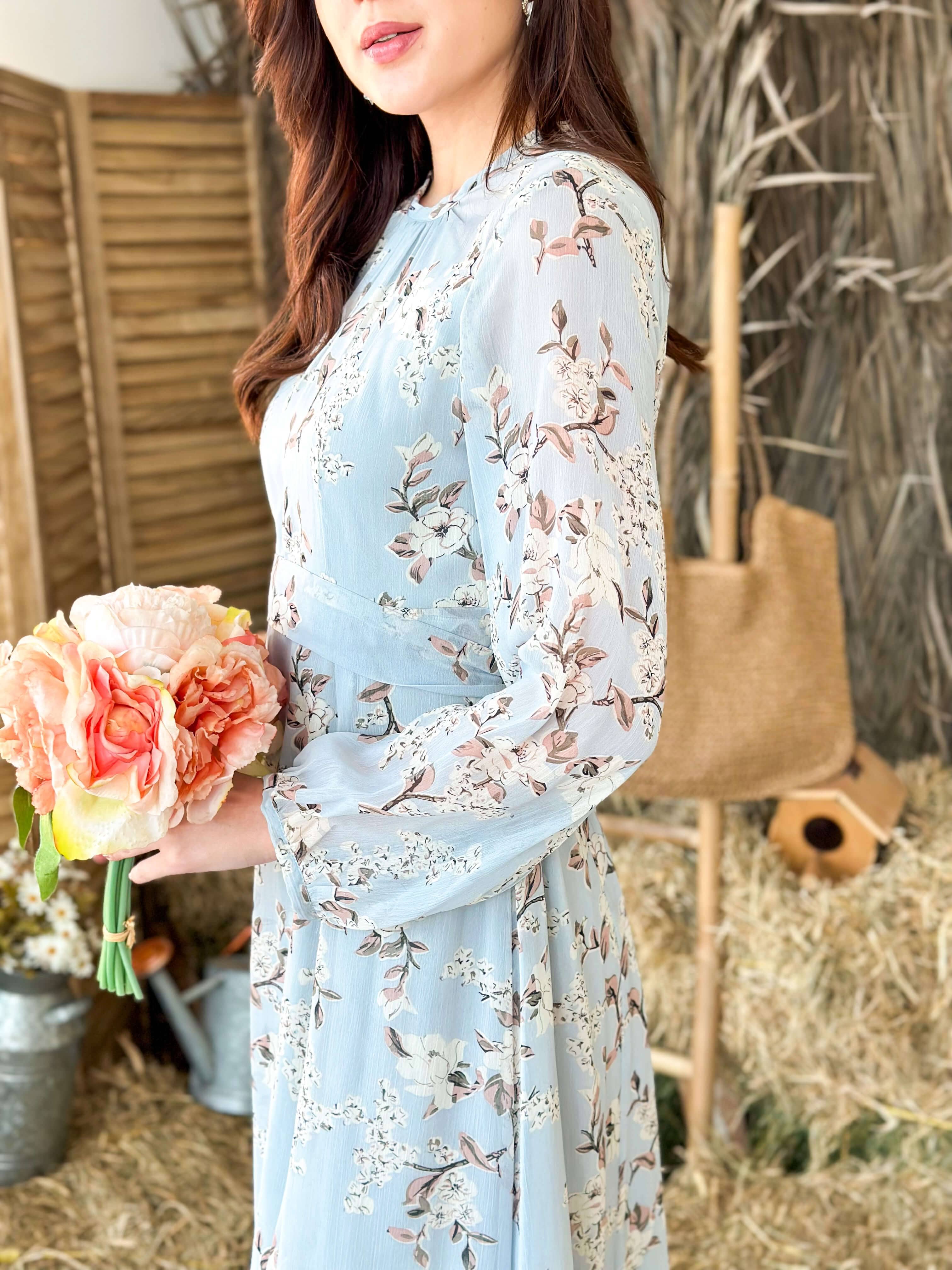 Silver Rose Long Dress - Image 7