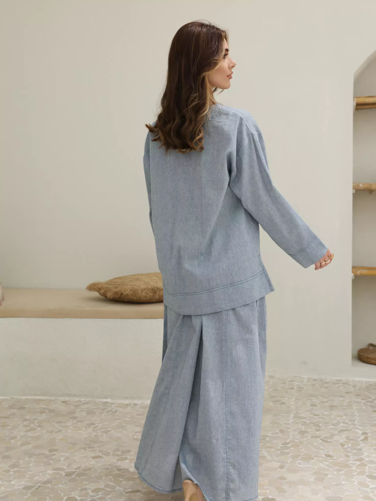 Skye Skirt And Shirt Set - Image 3