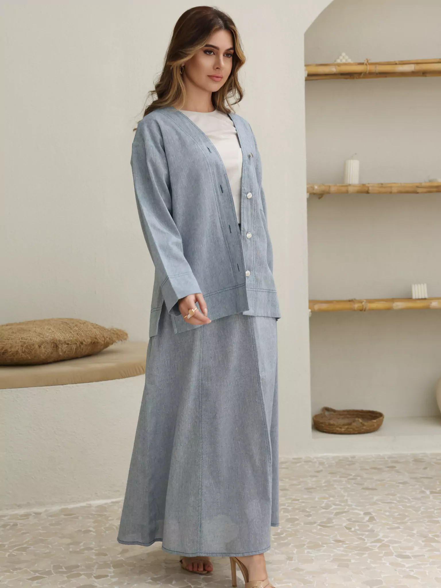 Skye Skirt And Shirt Set - Image 7