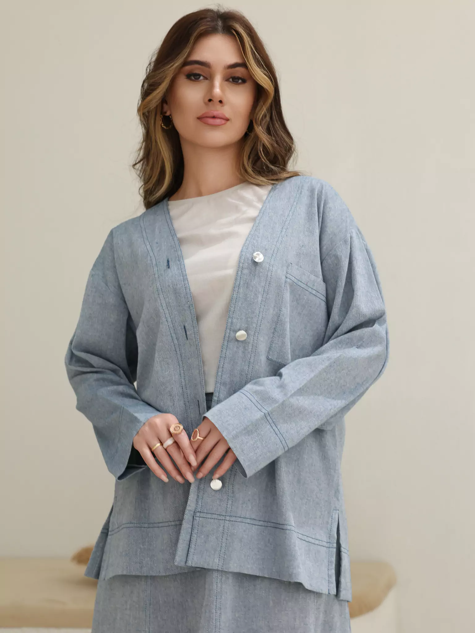 Skye Skirt And Shirt Set - Image 8