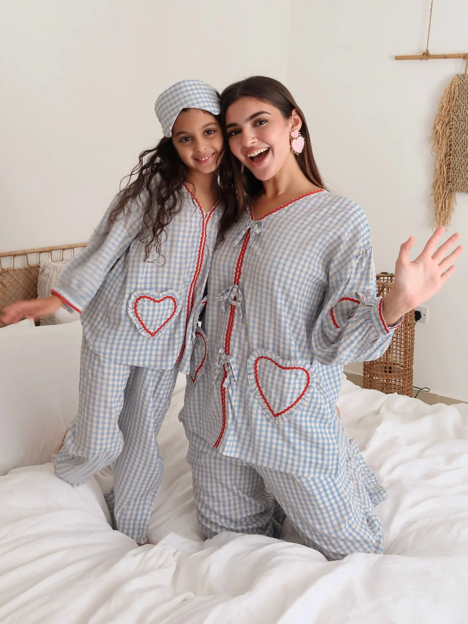 Soffie Sky Blue Heart Lounge Shirt - Image 13