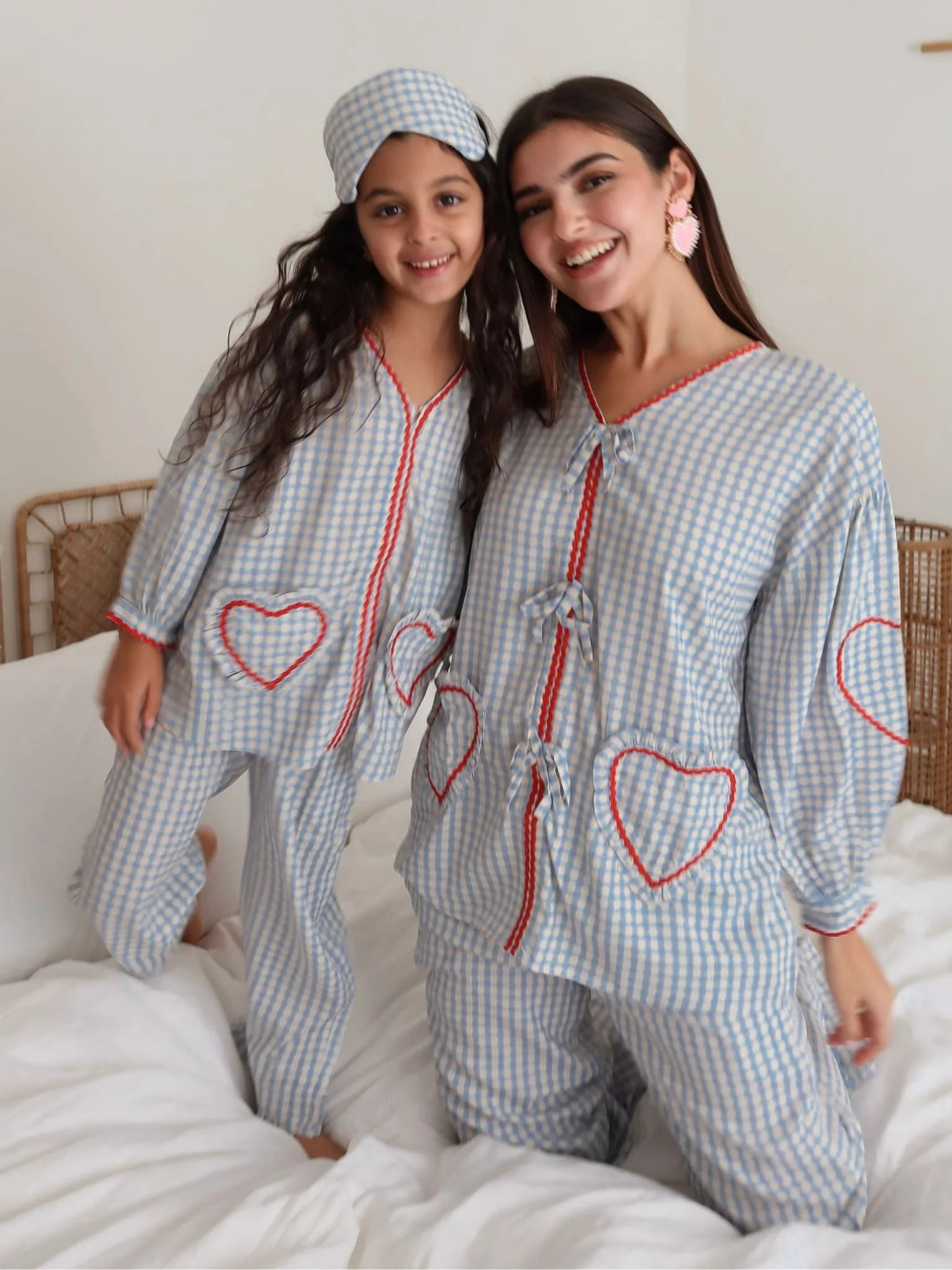 Soffie Sky Blue Heart Lounge Shirt - Image 3