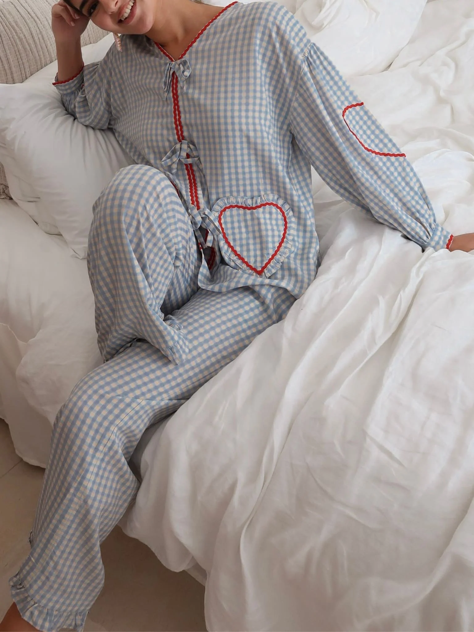 Soffie Sky Blue Lounge Pants - Image 4