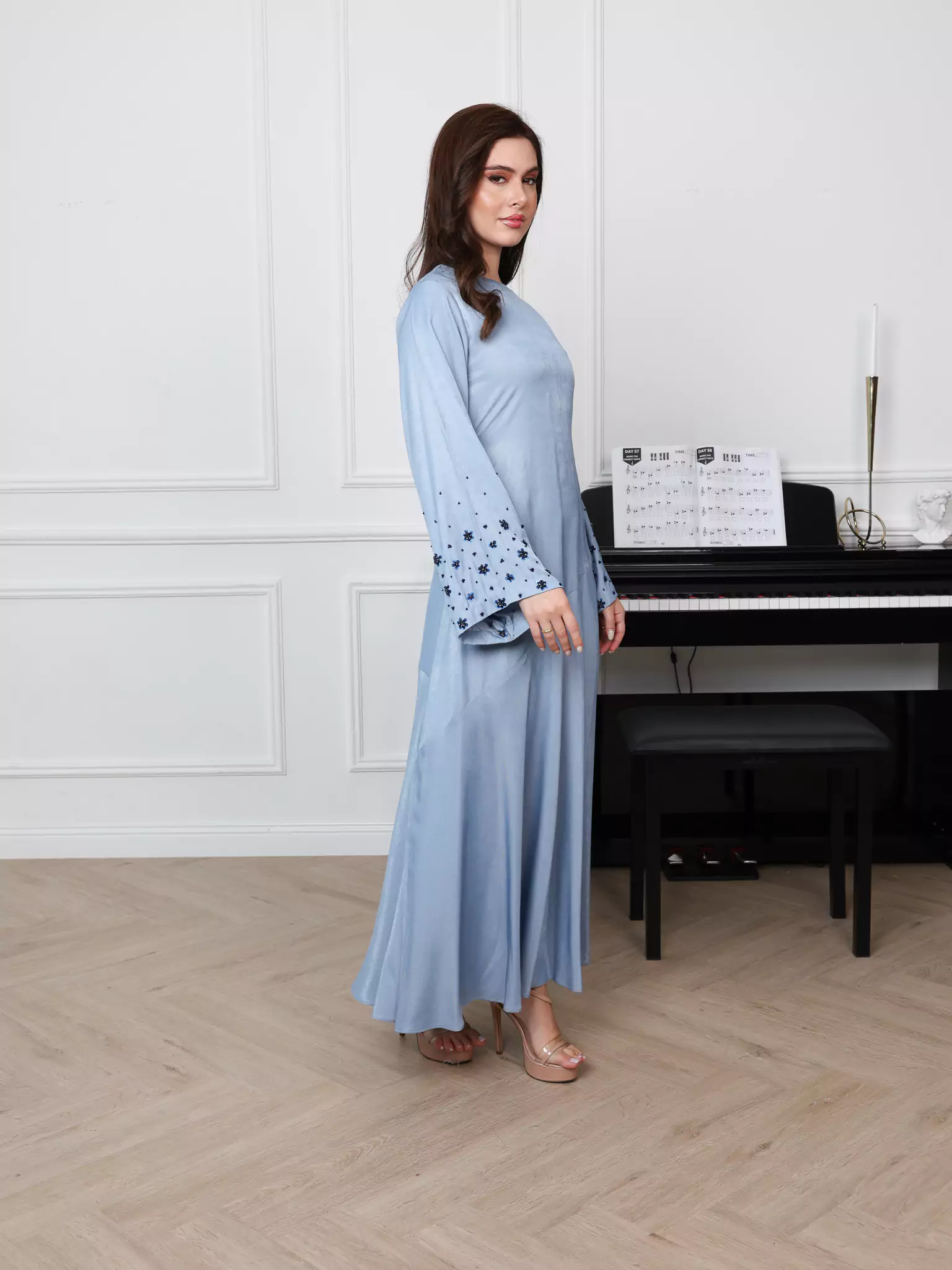 Starlit Embellished Long Dress - Image 5