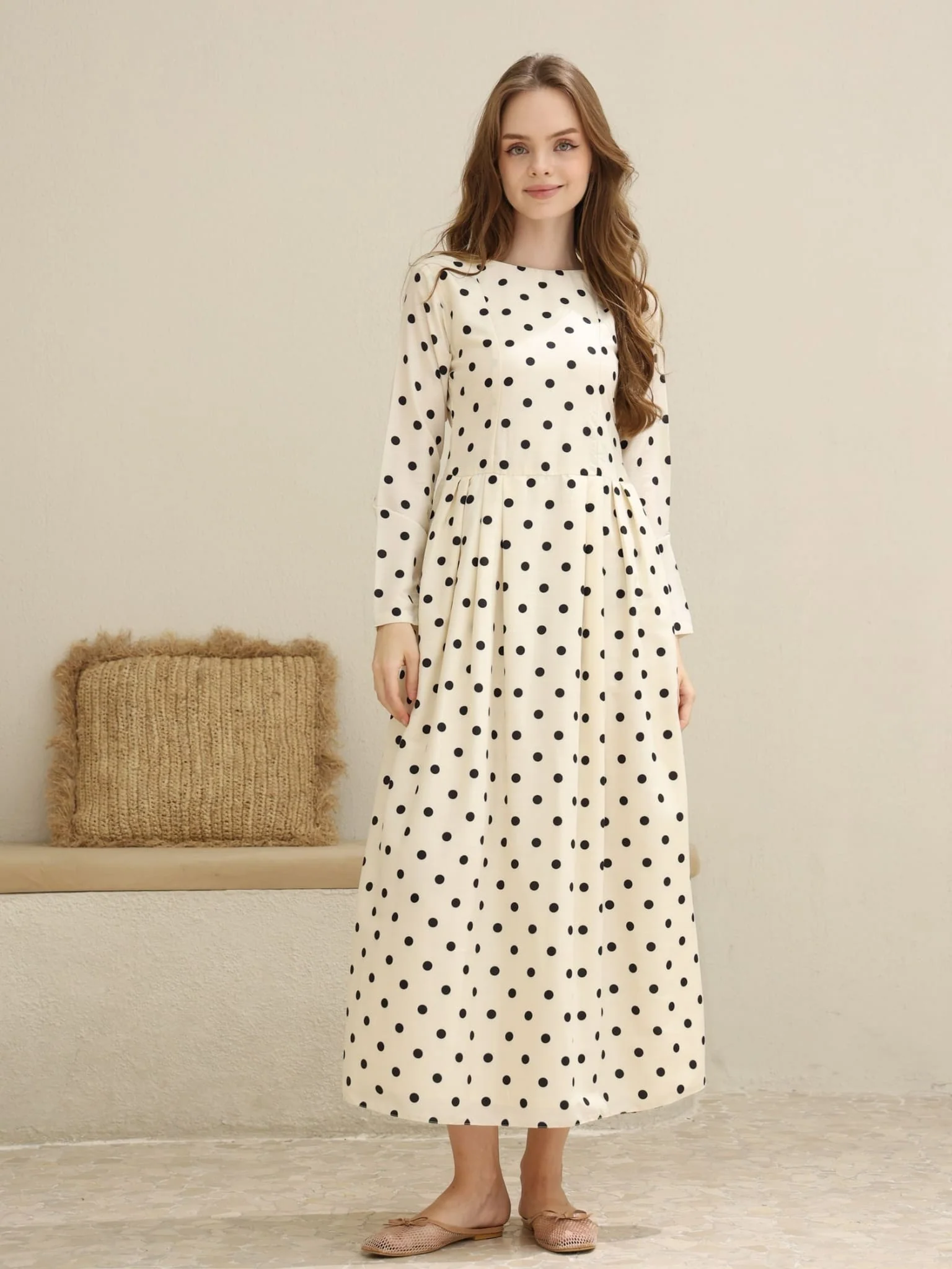 Stipple Dew Polka Dots Dress