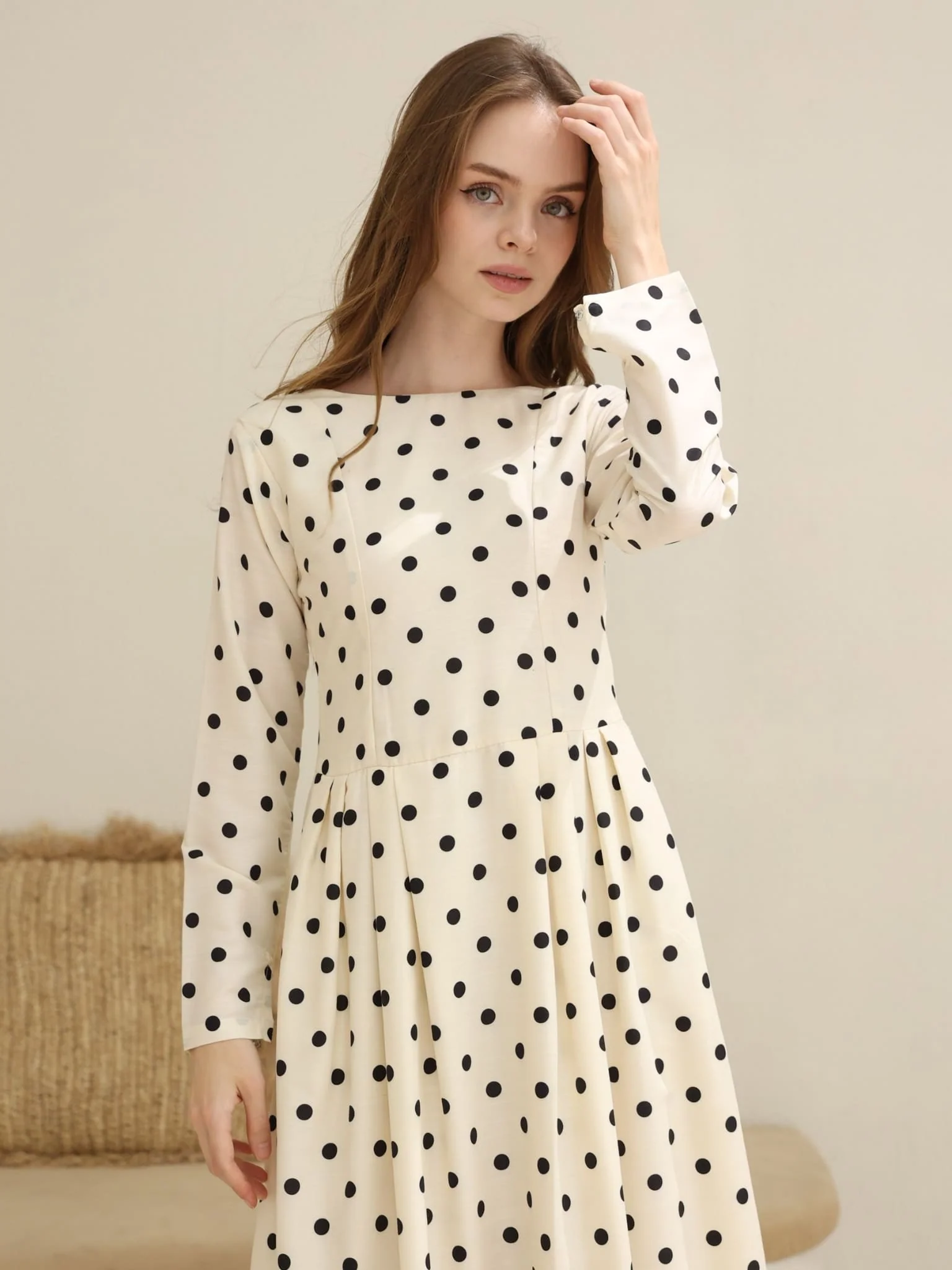 Stipple Dew Polka Dots Dress - Image 4