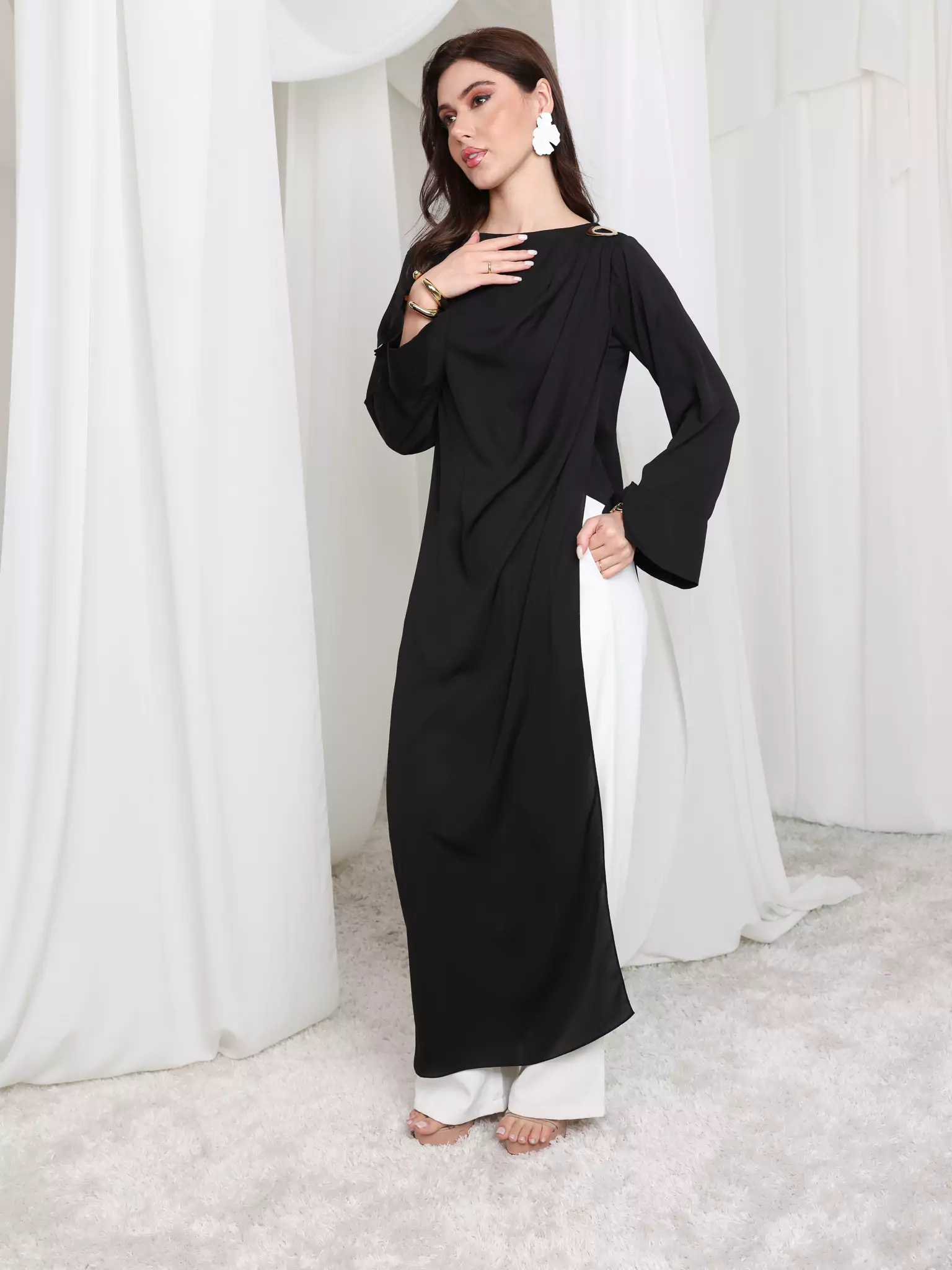 Strath Long Black Tunic - Image 12