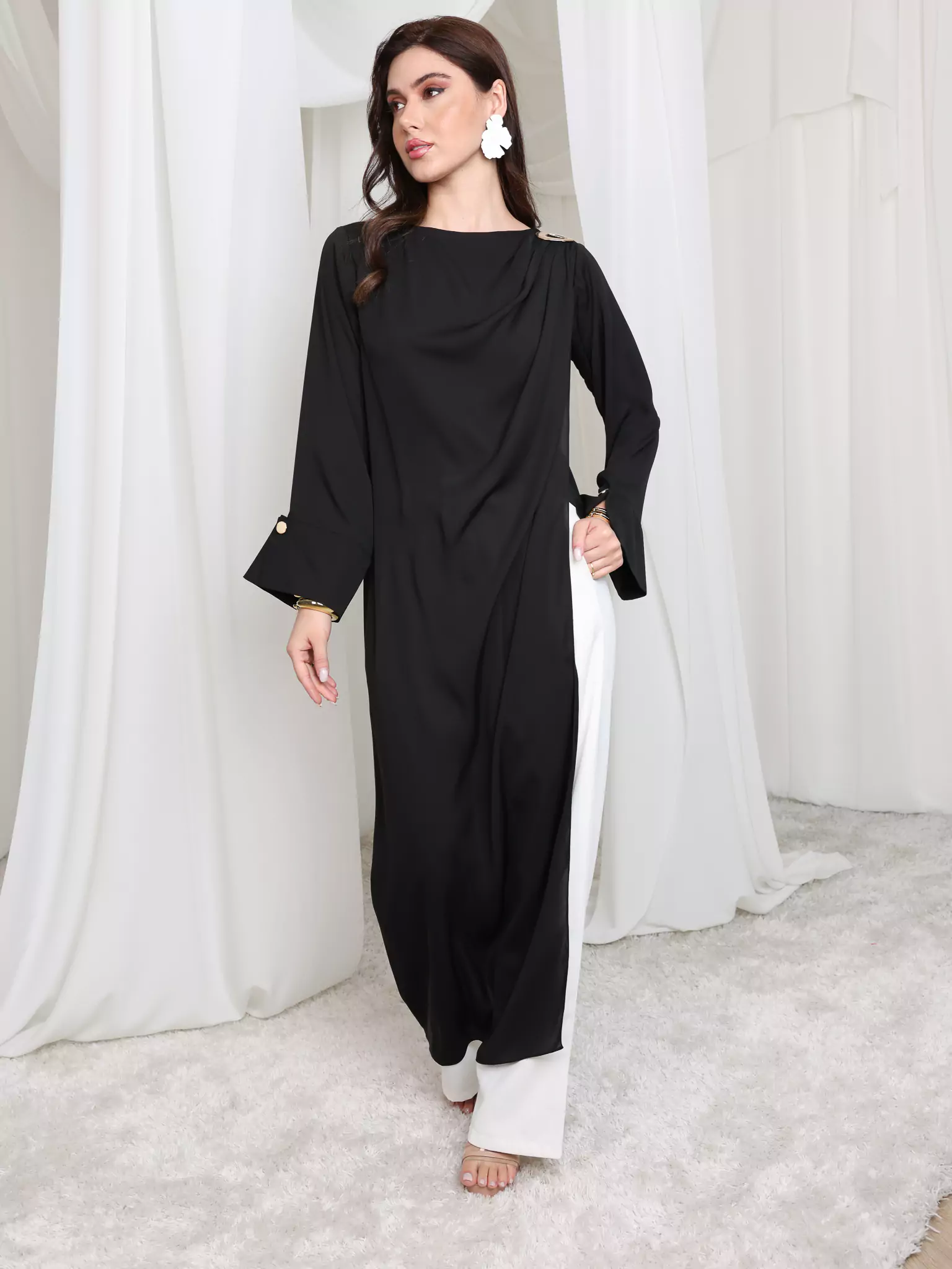 Strath Long Black Tunic - Image 7
