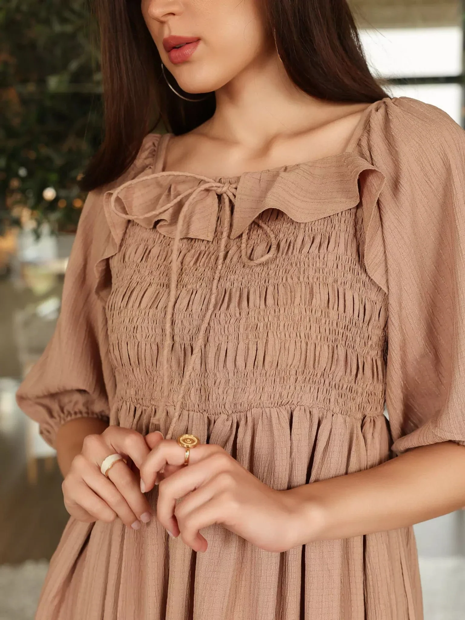Stylar Smocked Dress - Image 2