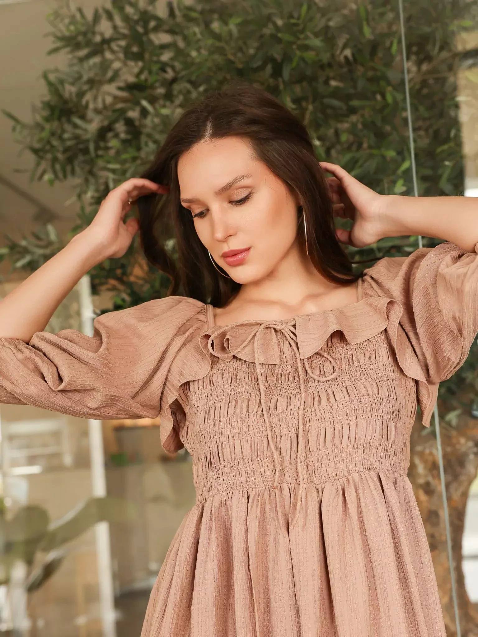 Stylar Smocked Dress - Image 6
