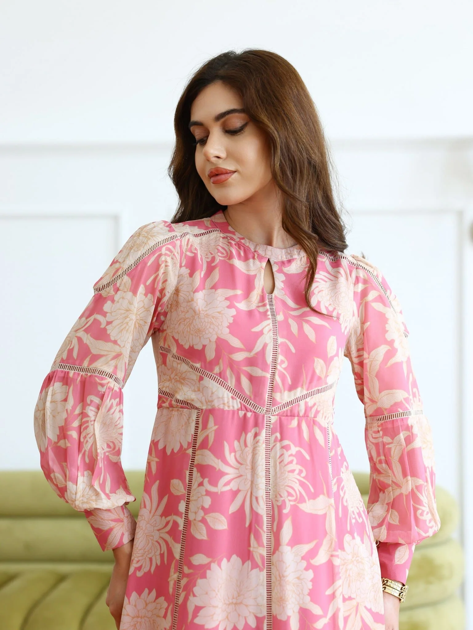 Sugarfloss Printed Lace Dress - Image 2