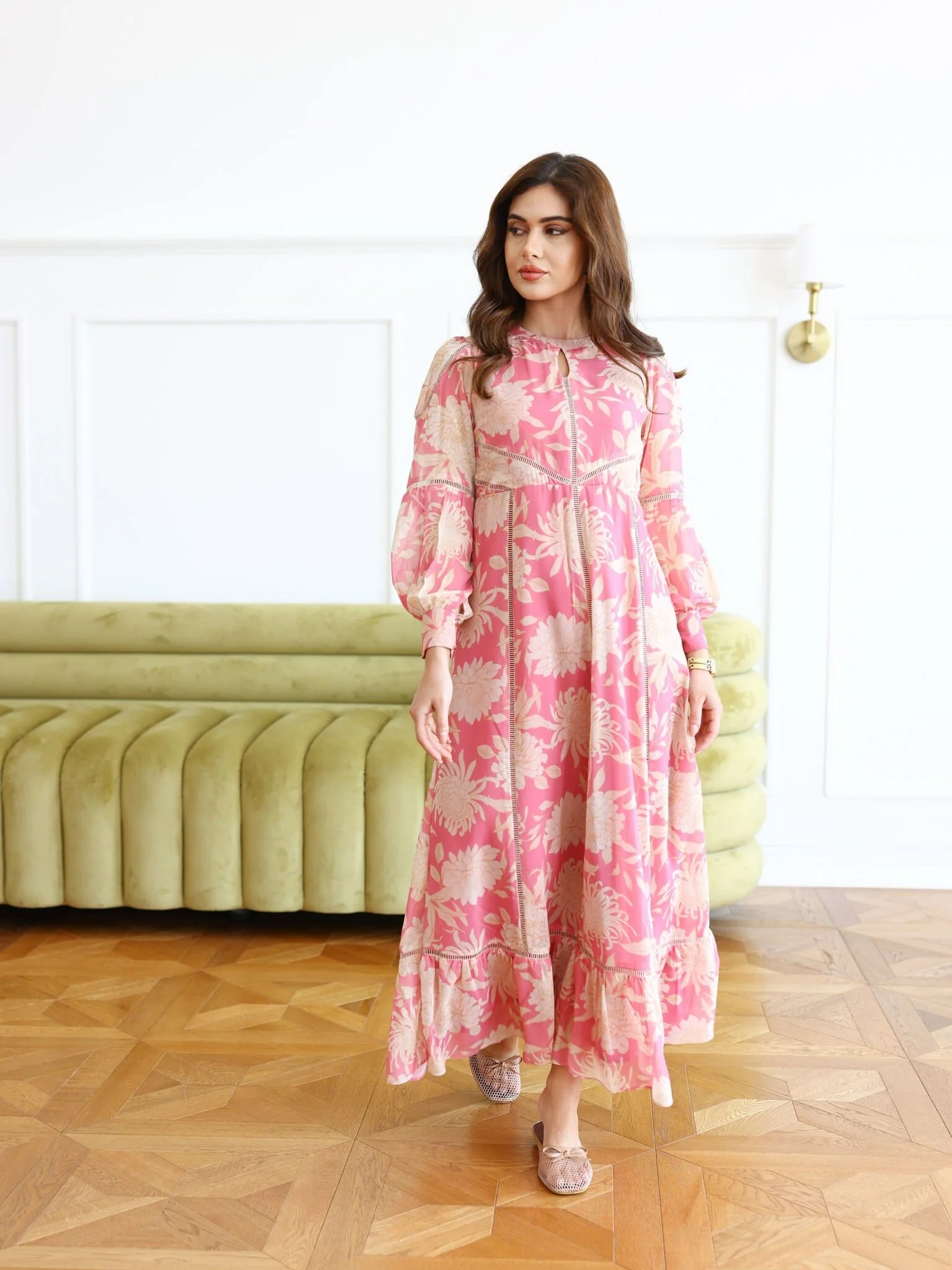Sugarfloss Printed Lace Dress - Image 5