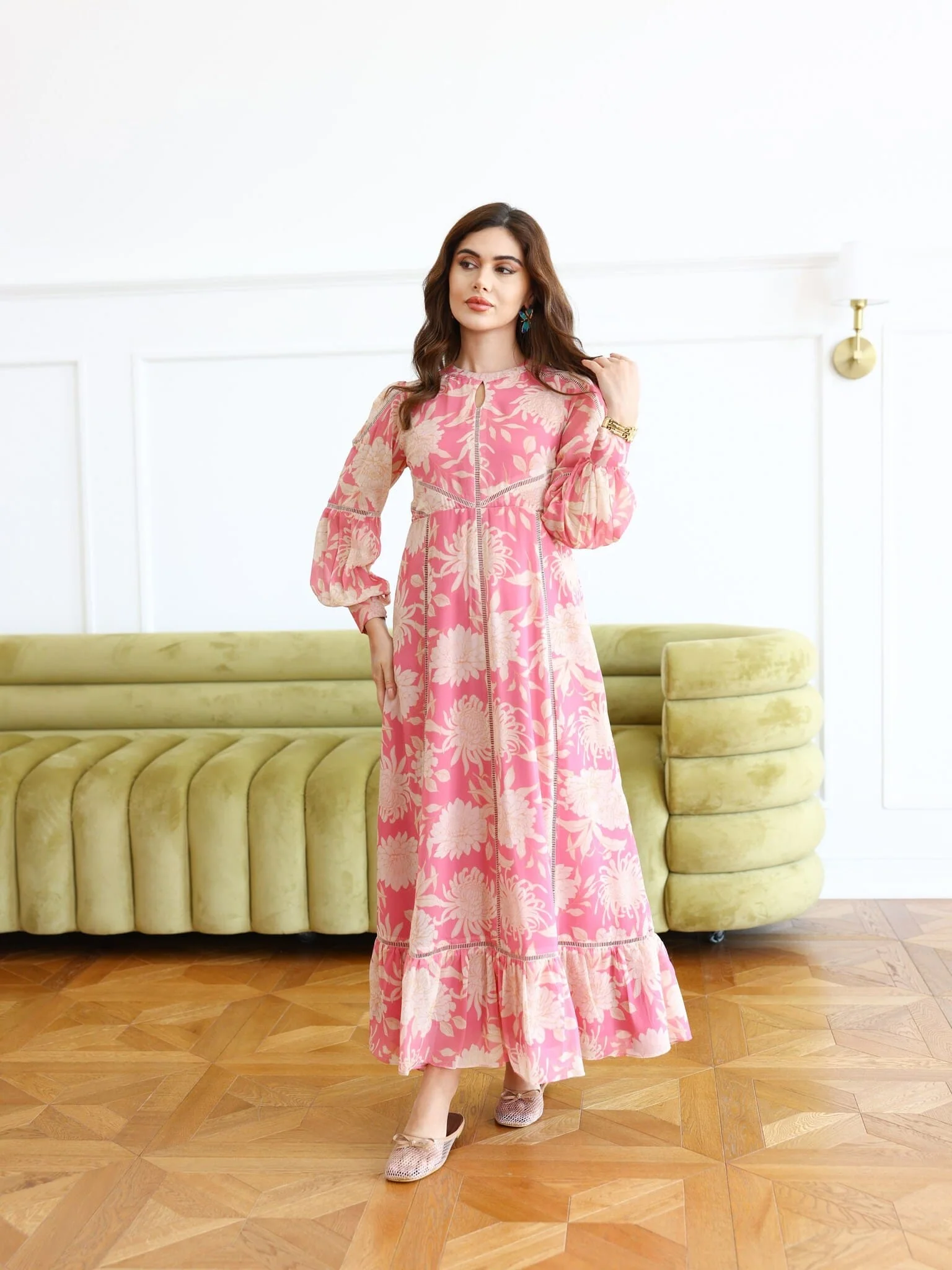 Sugarfloss Printed Lace Dress - Image 6