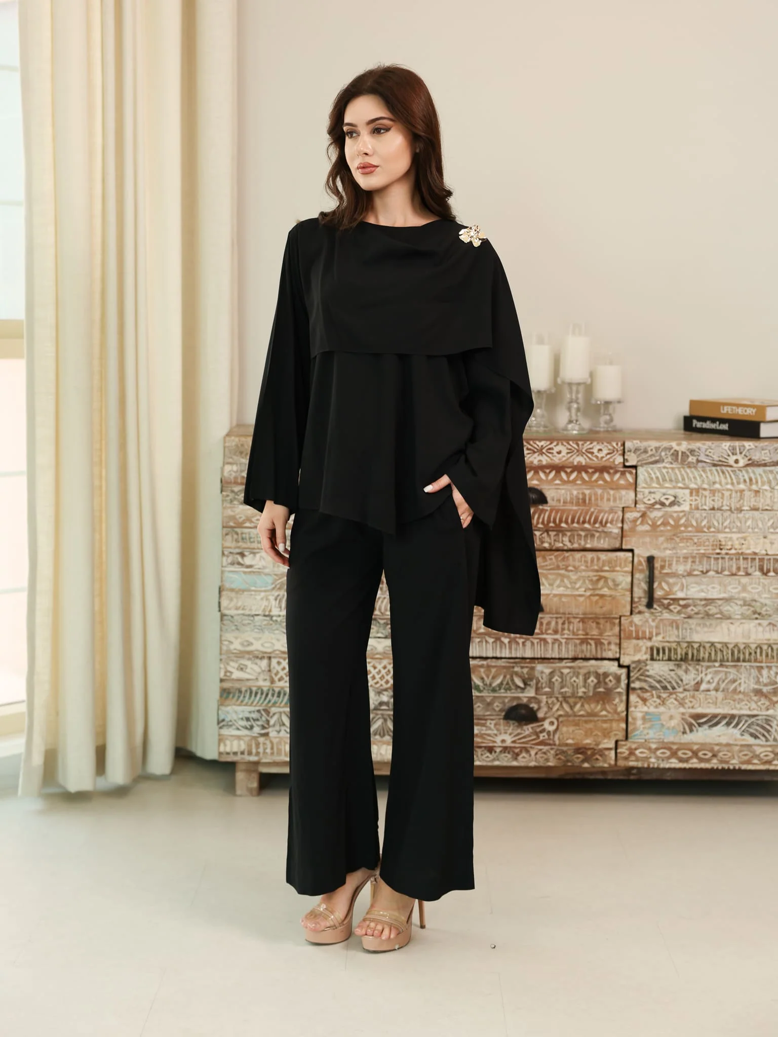 Swayla Black Buckle Co Ord Set