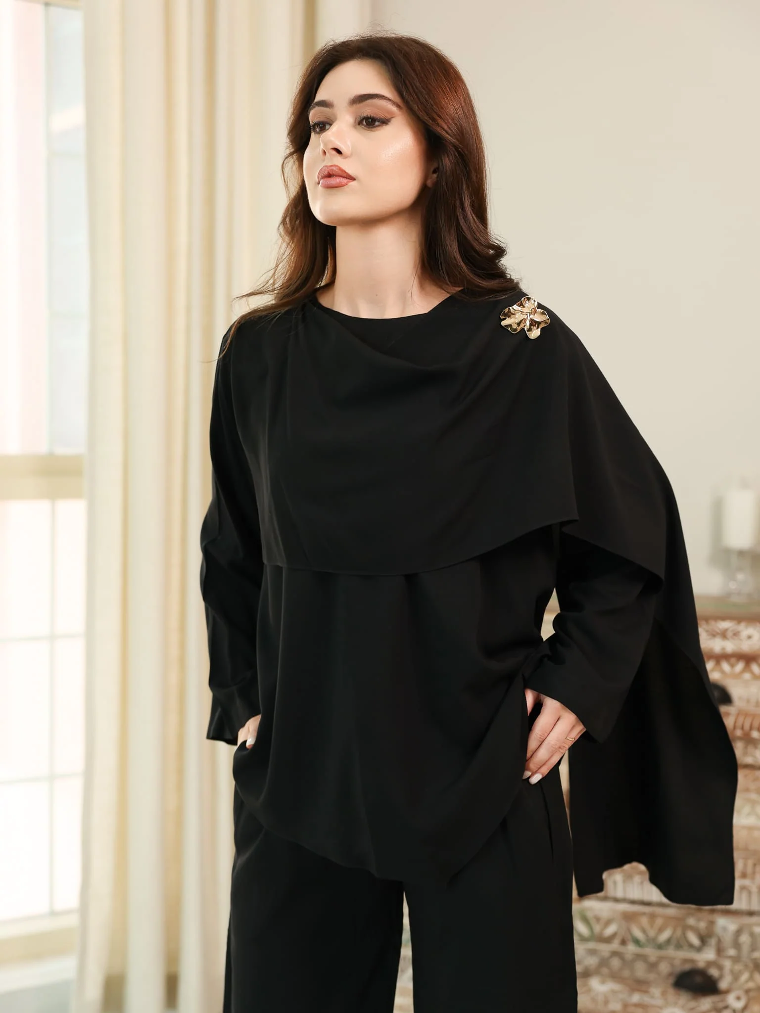 Swayla Black Buckle Co Ord Set - Image 3