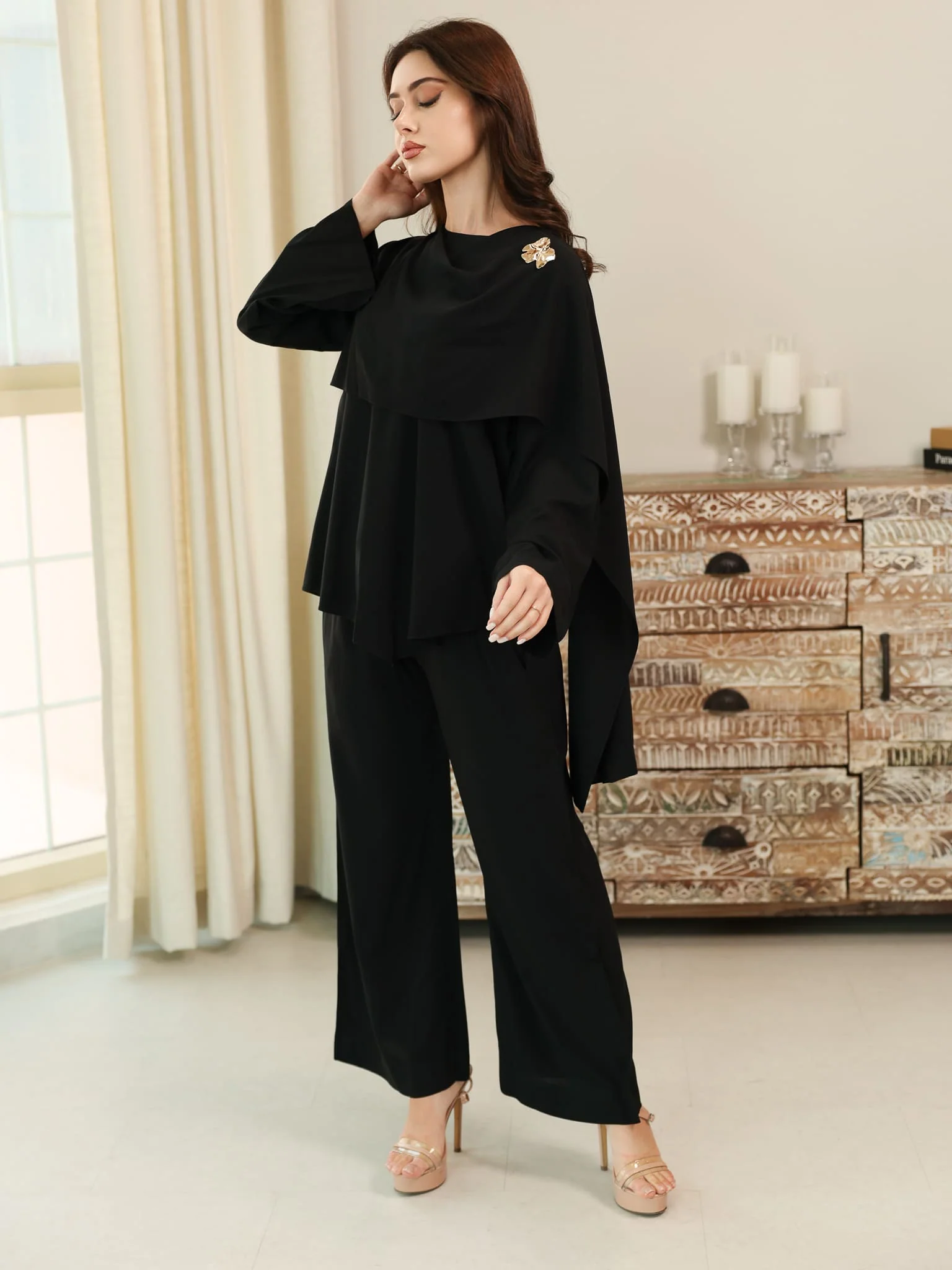 Swayla Black Buckle Co Ord Set - Image 7