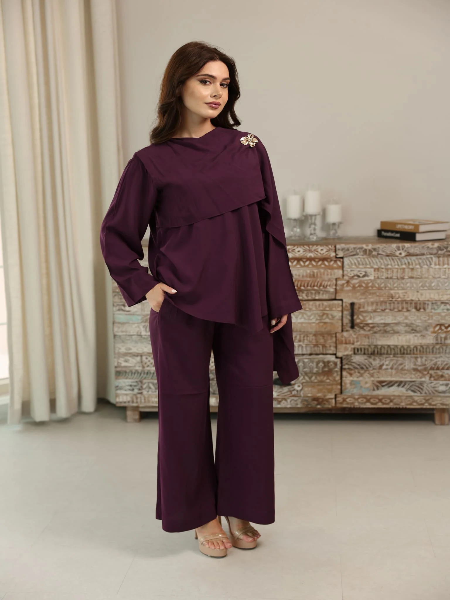 Swayla Plum Buckle Co Ord Set - Image 6