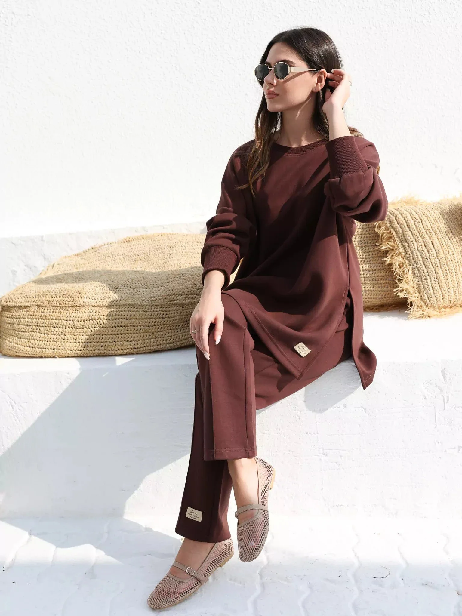 Tasia Move Brown Sweat Pants - Image 7