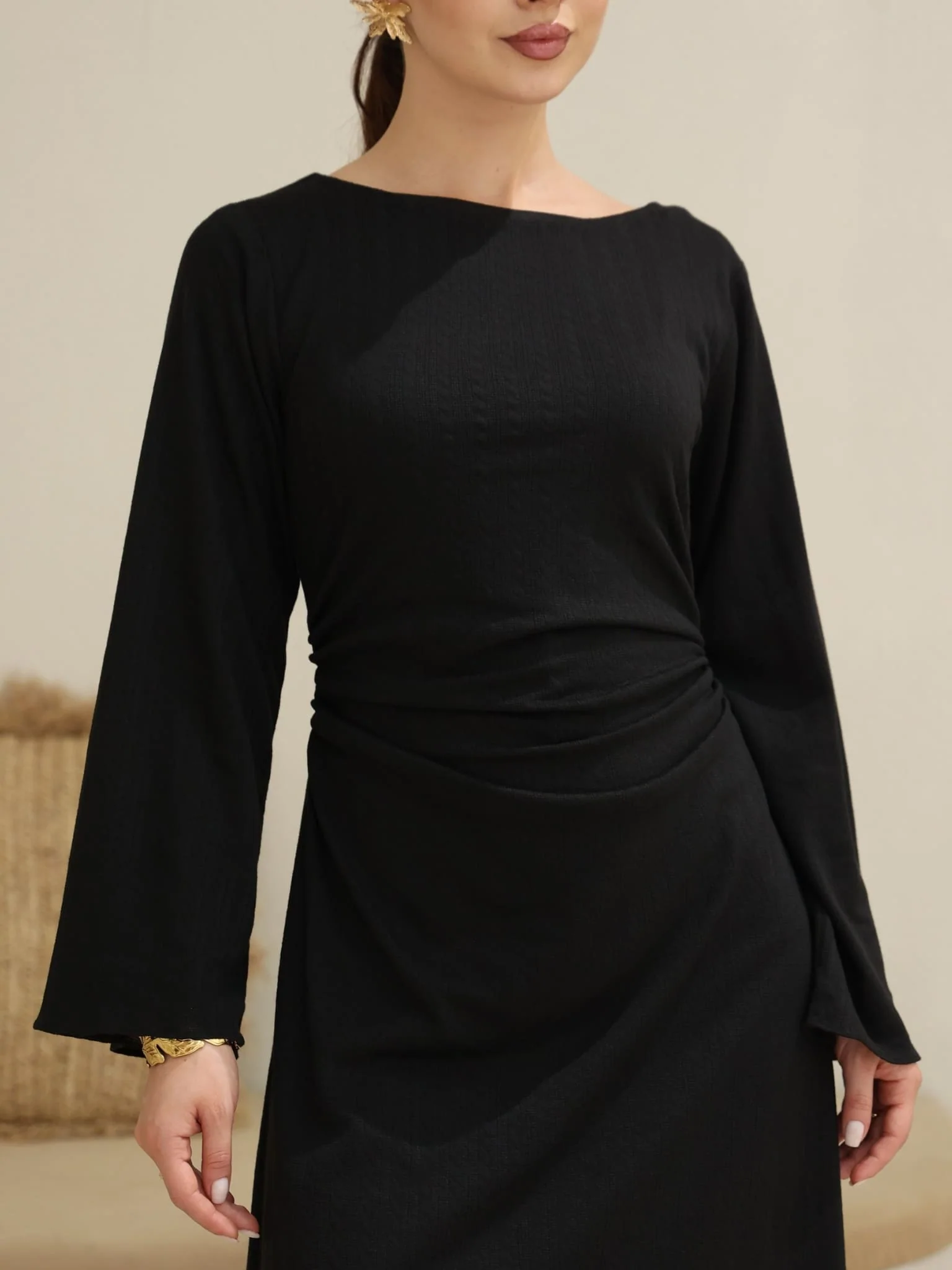 Taylor Ruching Long Dress - Image 2