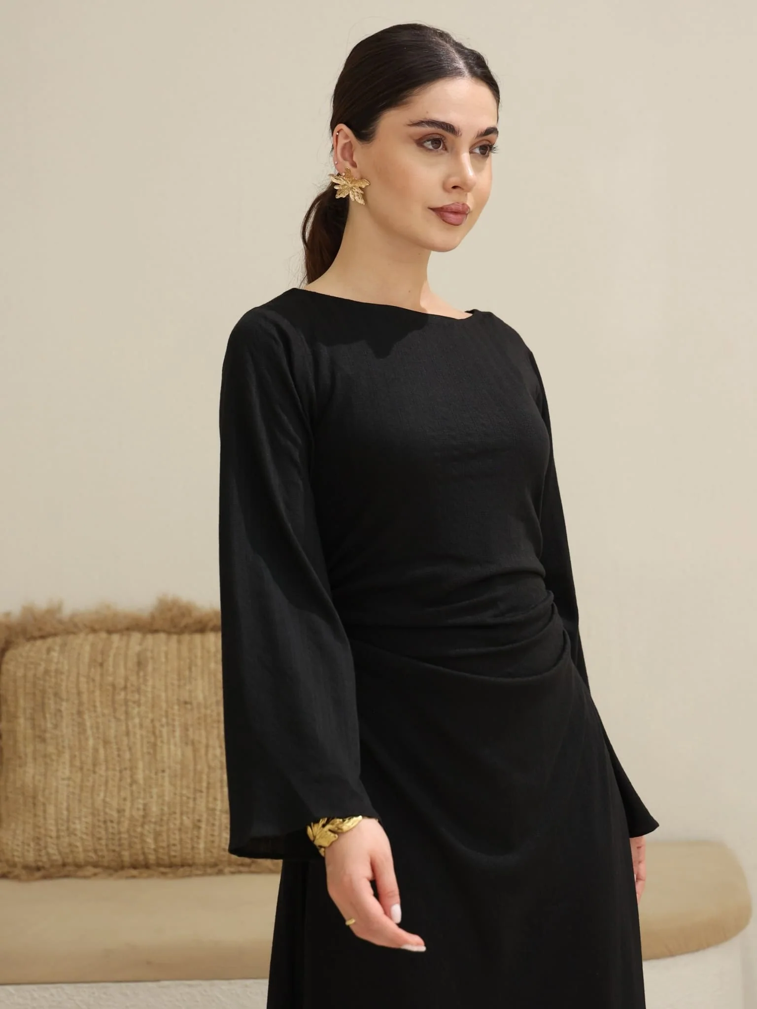 Taylor Ruching Long Dress - Image 4