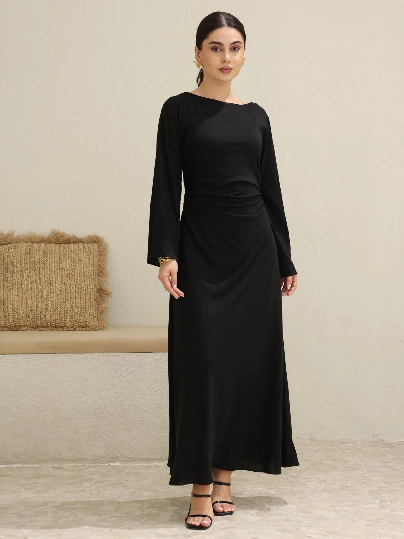 Taylor Ruching Long Dress - Image 5