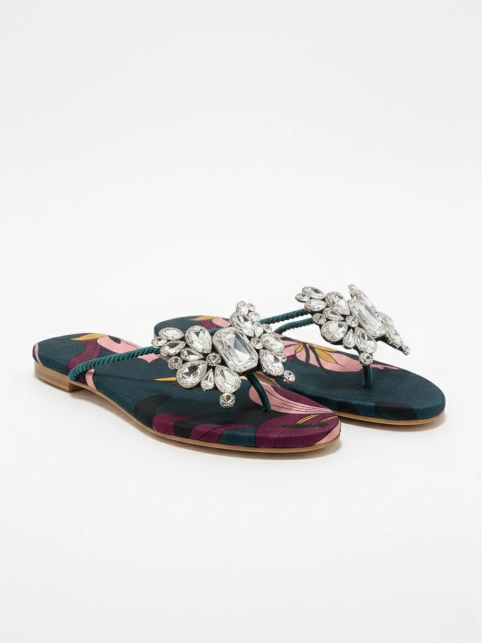 Teal Butterfly Slides / Flats - Image 3