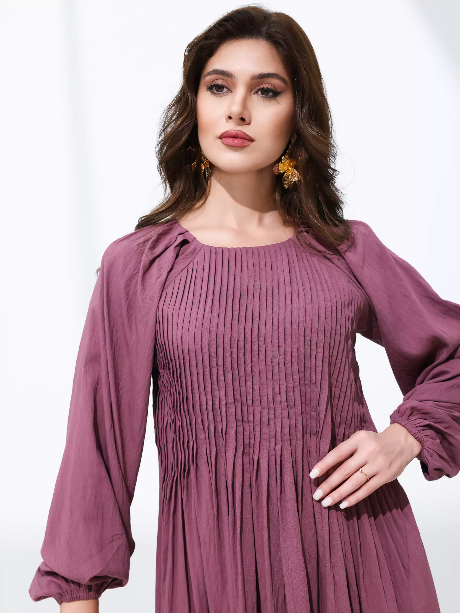 Tessa Pleated Dress - Image 4