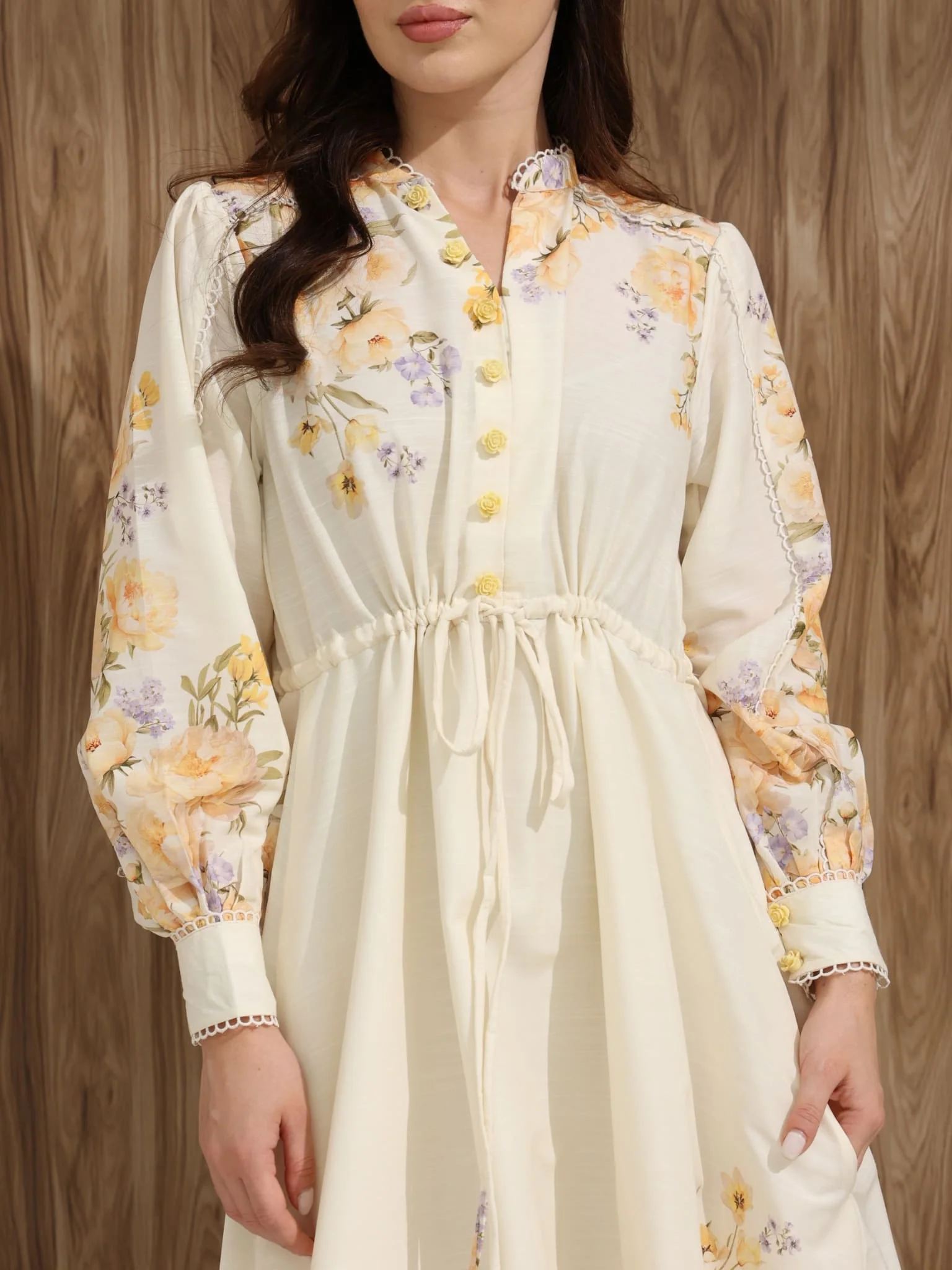 Venice Floral Long Dress - Image 10
