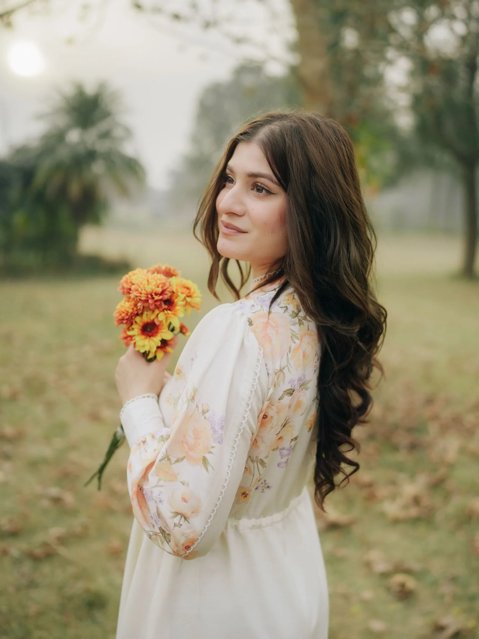 Venice Floral Long Dress - Image 3