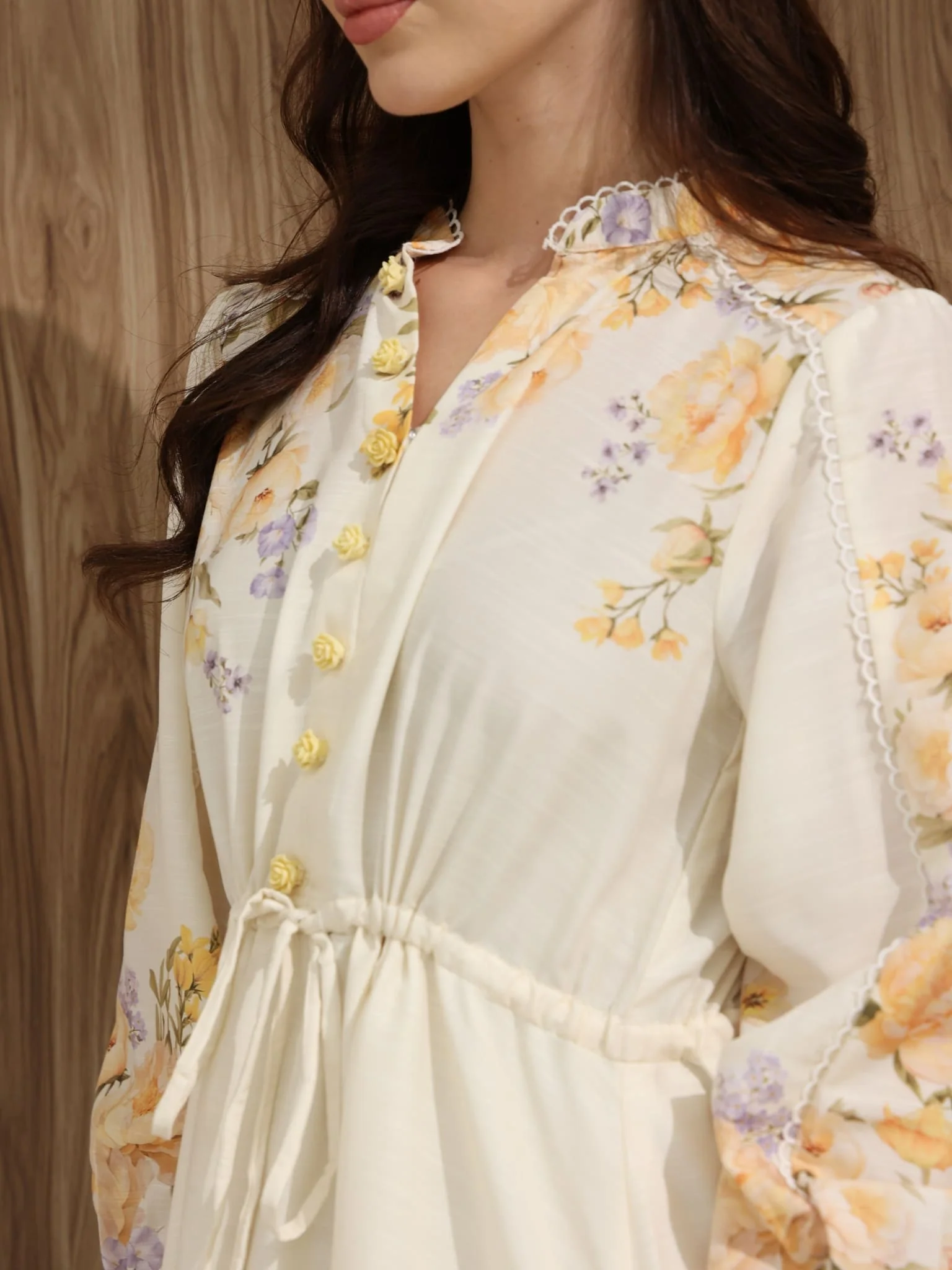 Venice Floral Long Dress - Image 5