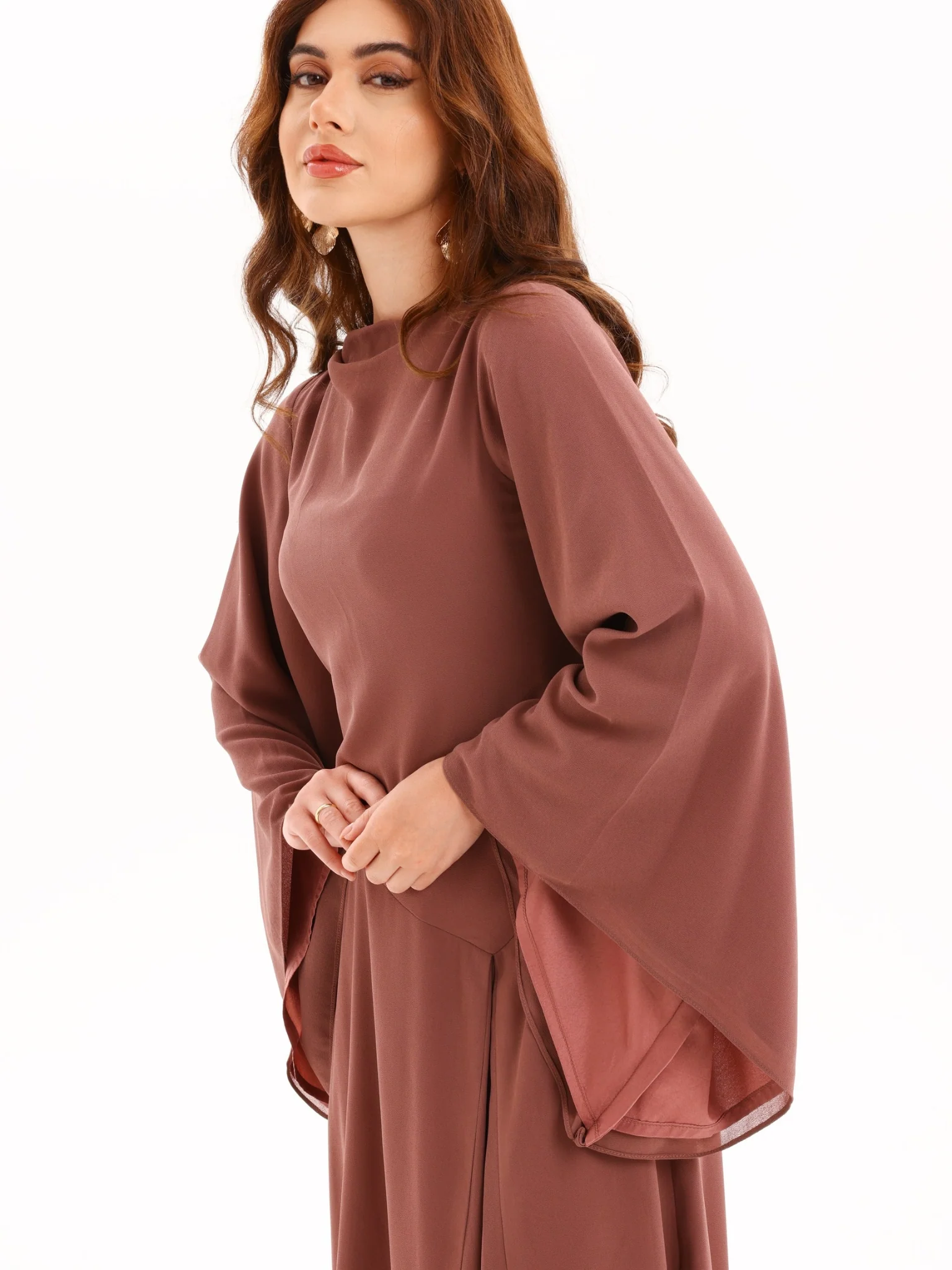 Vinea Dusty Mauve Long Dress - Image 3