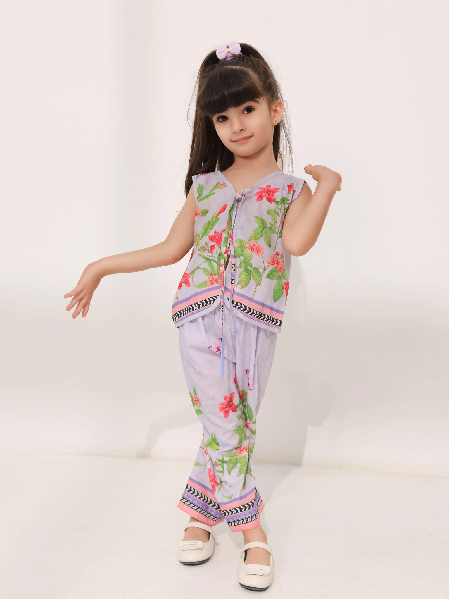 Mini Wisteria Co Ord Set For Girls - Image 4