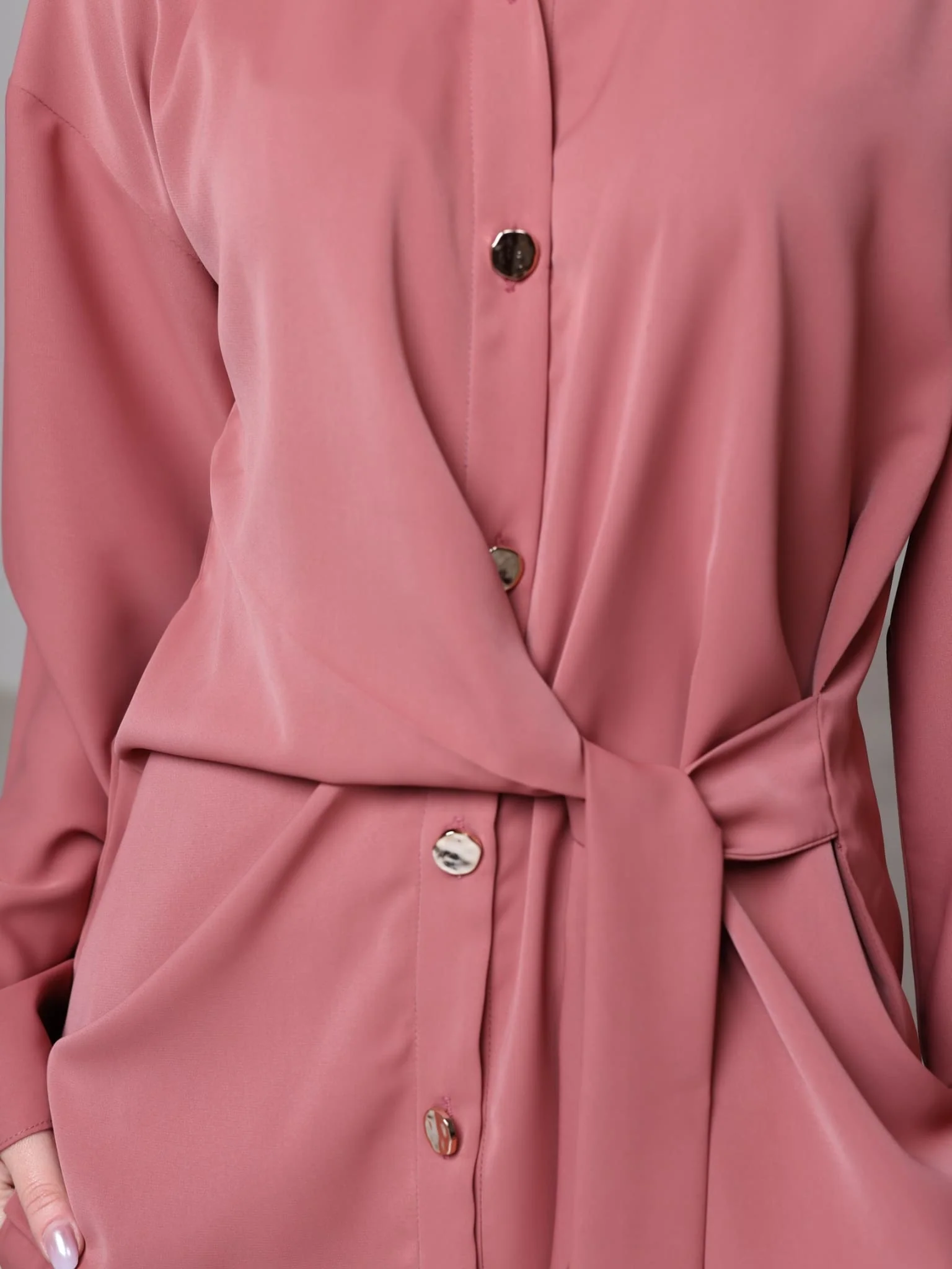 Yuna Knot Peach Co Ord Set - Image 2