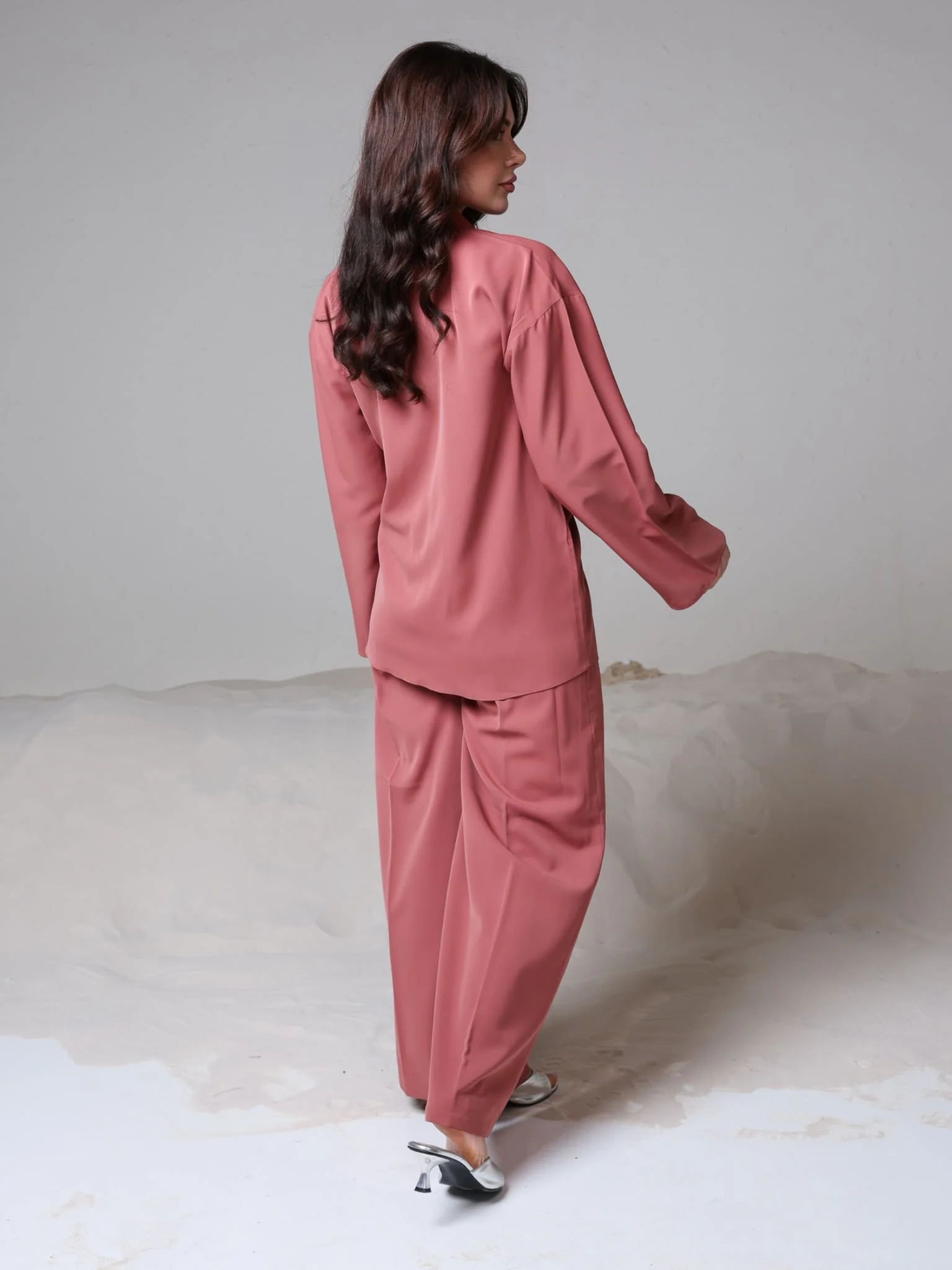 Yuna Knot Peach Co Ord Set - Image 3