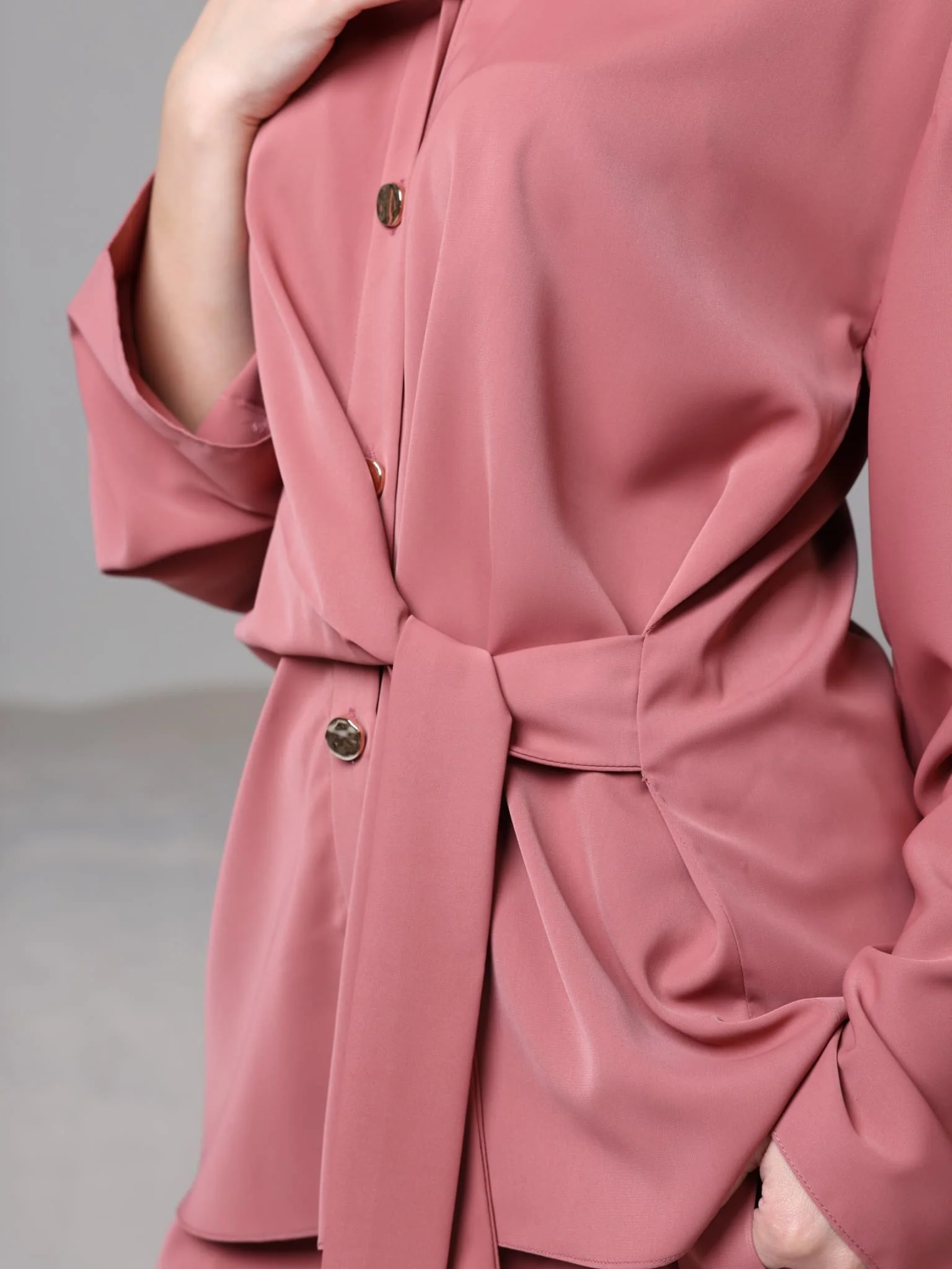 Yuna Knot Peach Co Ord Set - Image 5