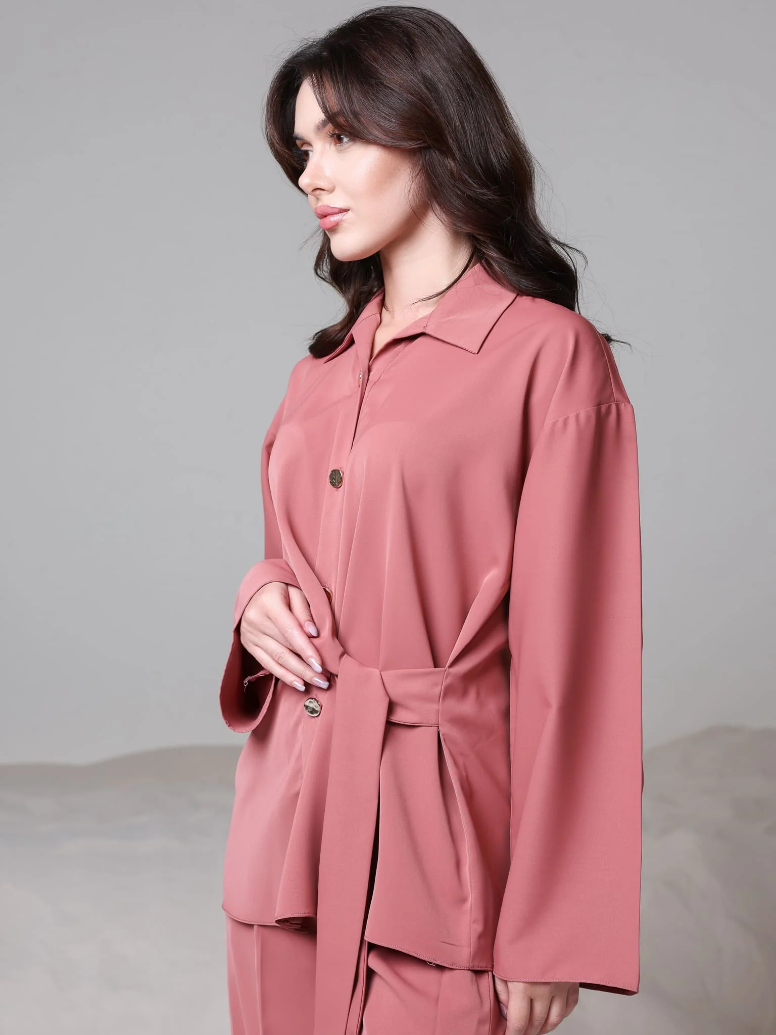Yuna Knot Peach Co Ord Set - Image 6